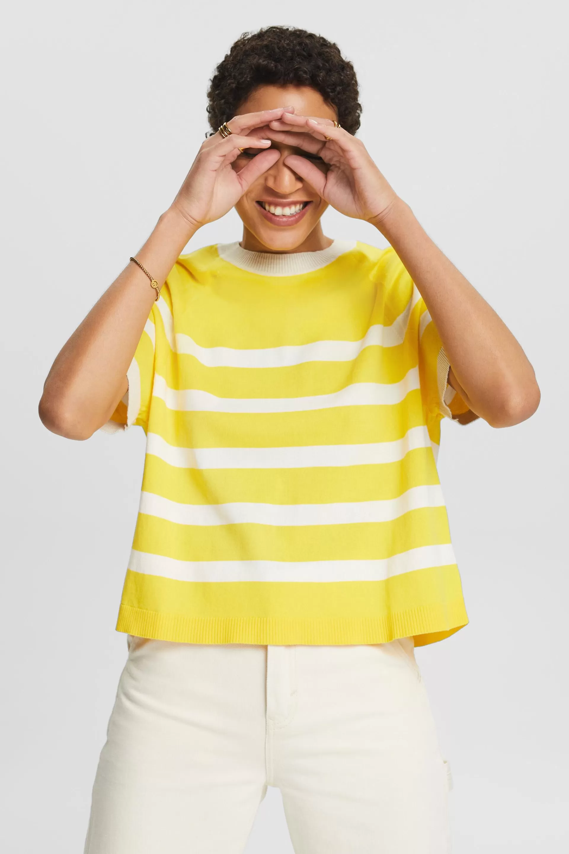Gestreiftes Baumwolltop-ESPRIT Outlet