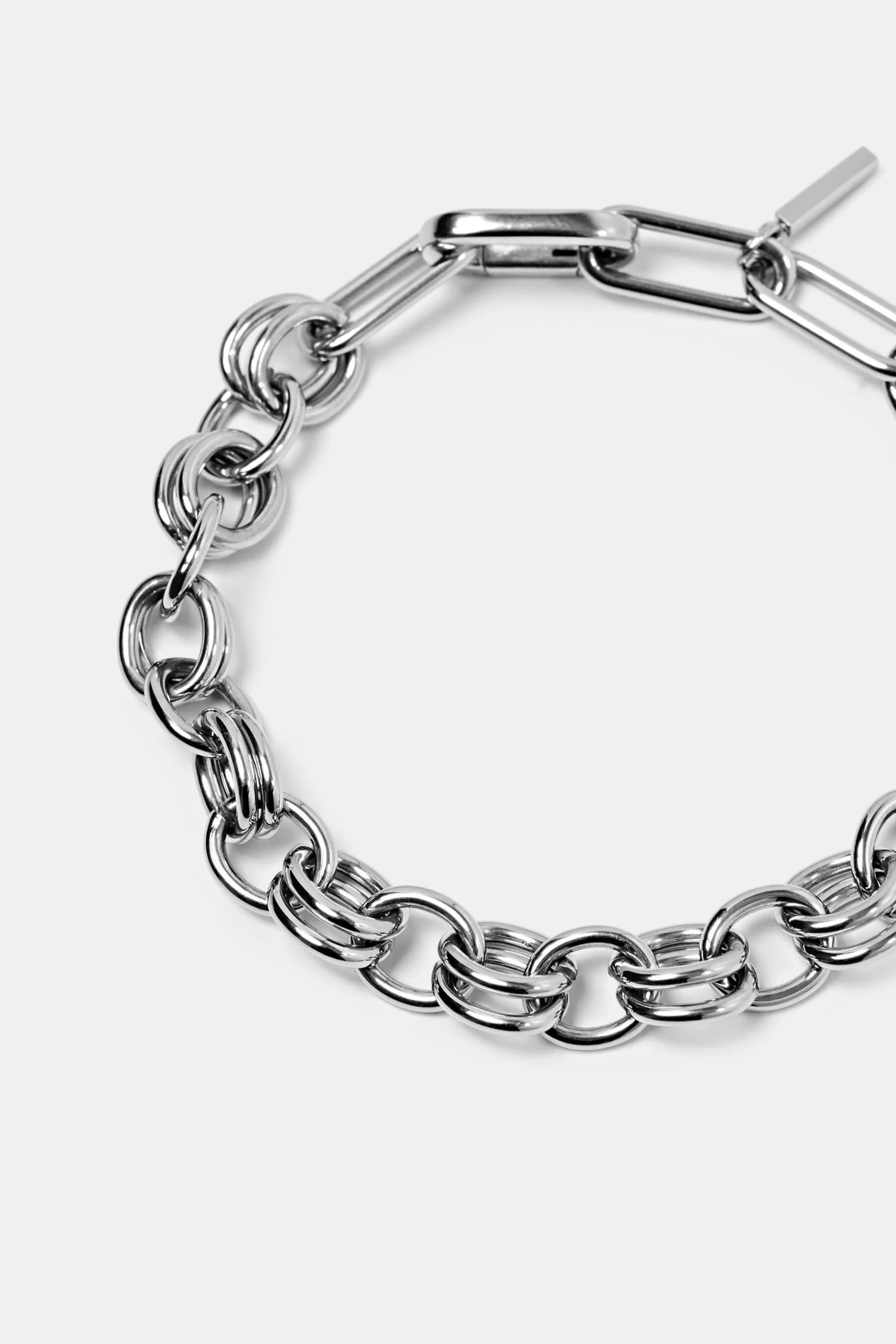 Gliederarmband aus Edelstahl-ESPRIT Shop