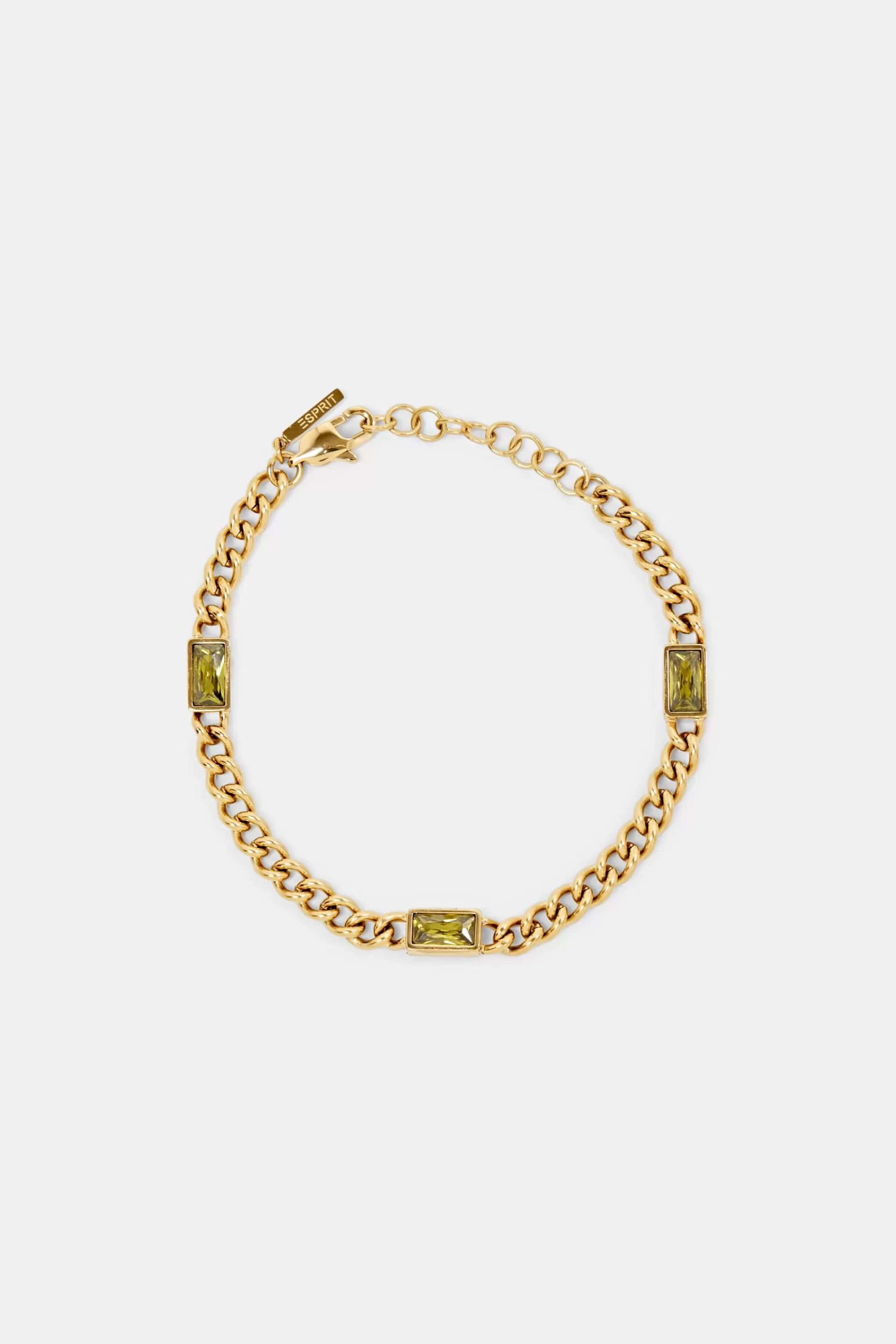 Gliederarmband mit Zirkonia-ESPRIT Online