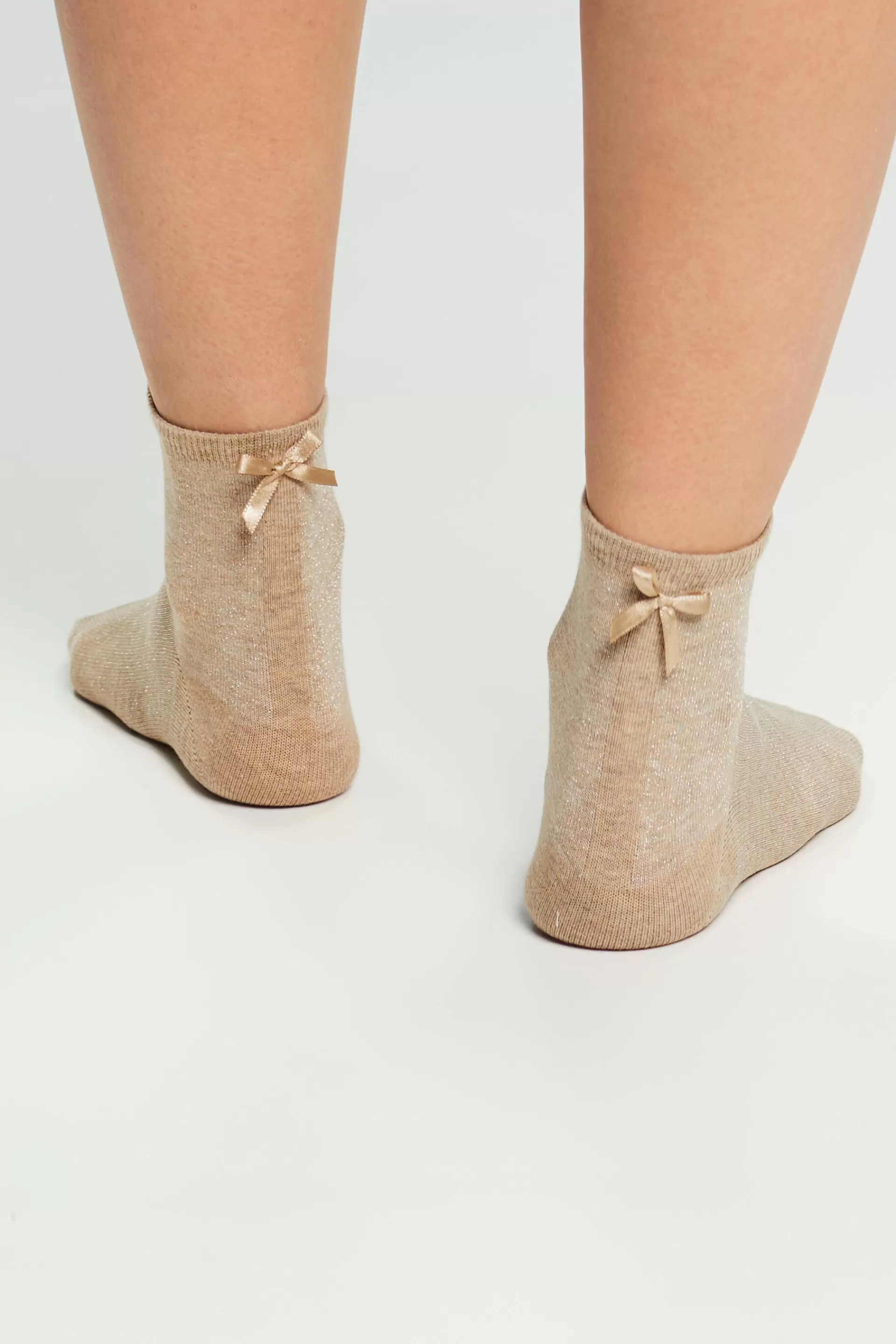 Glitzersocken mit Bindeschleifen-ESPRIT New