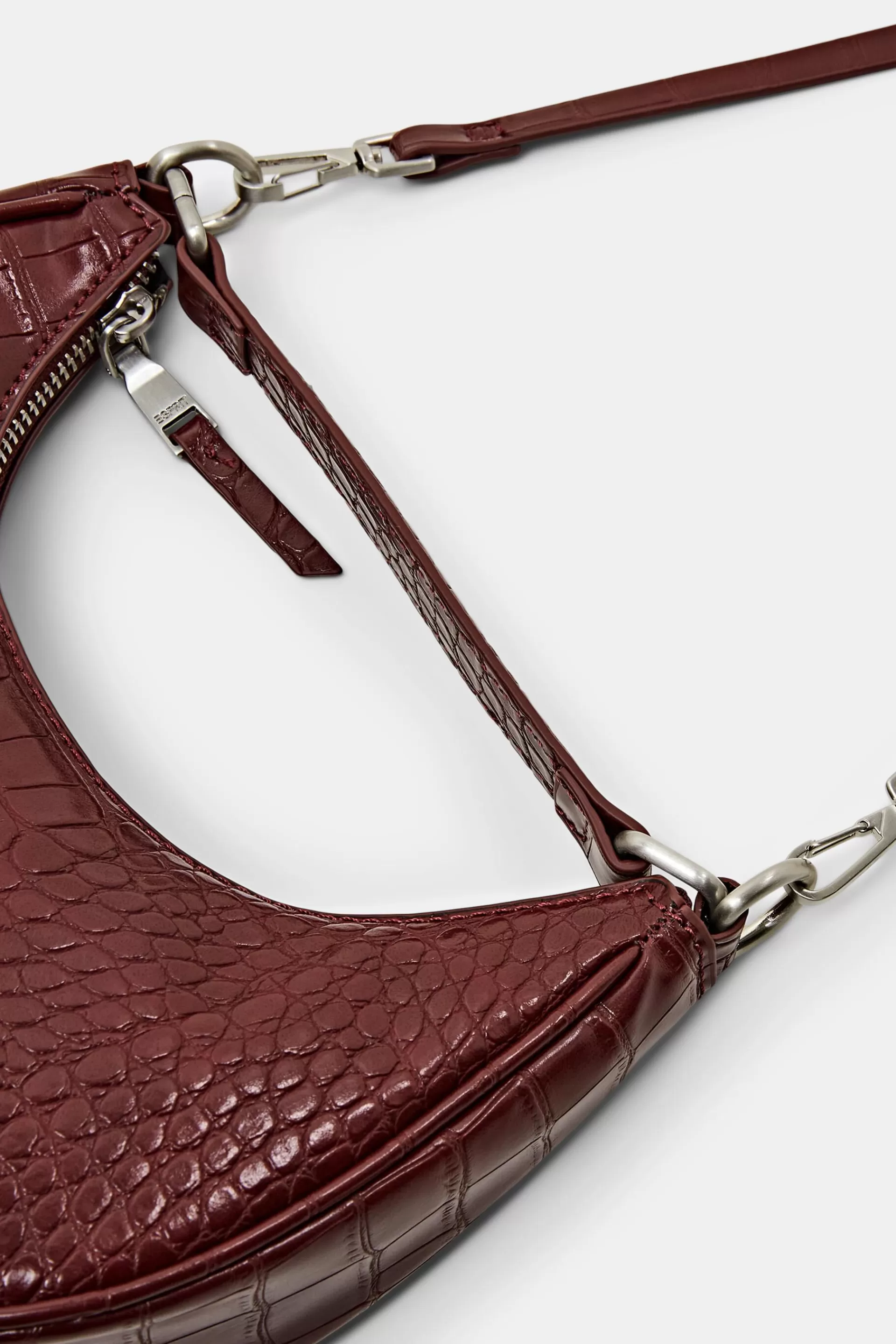 Halbmondförmige Tasche in Lederoptik-ESPRIT Shop