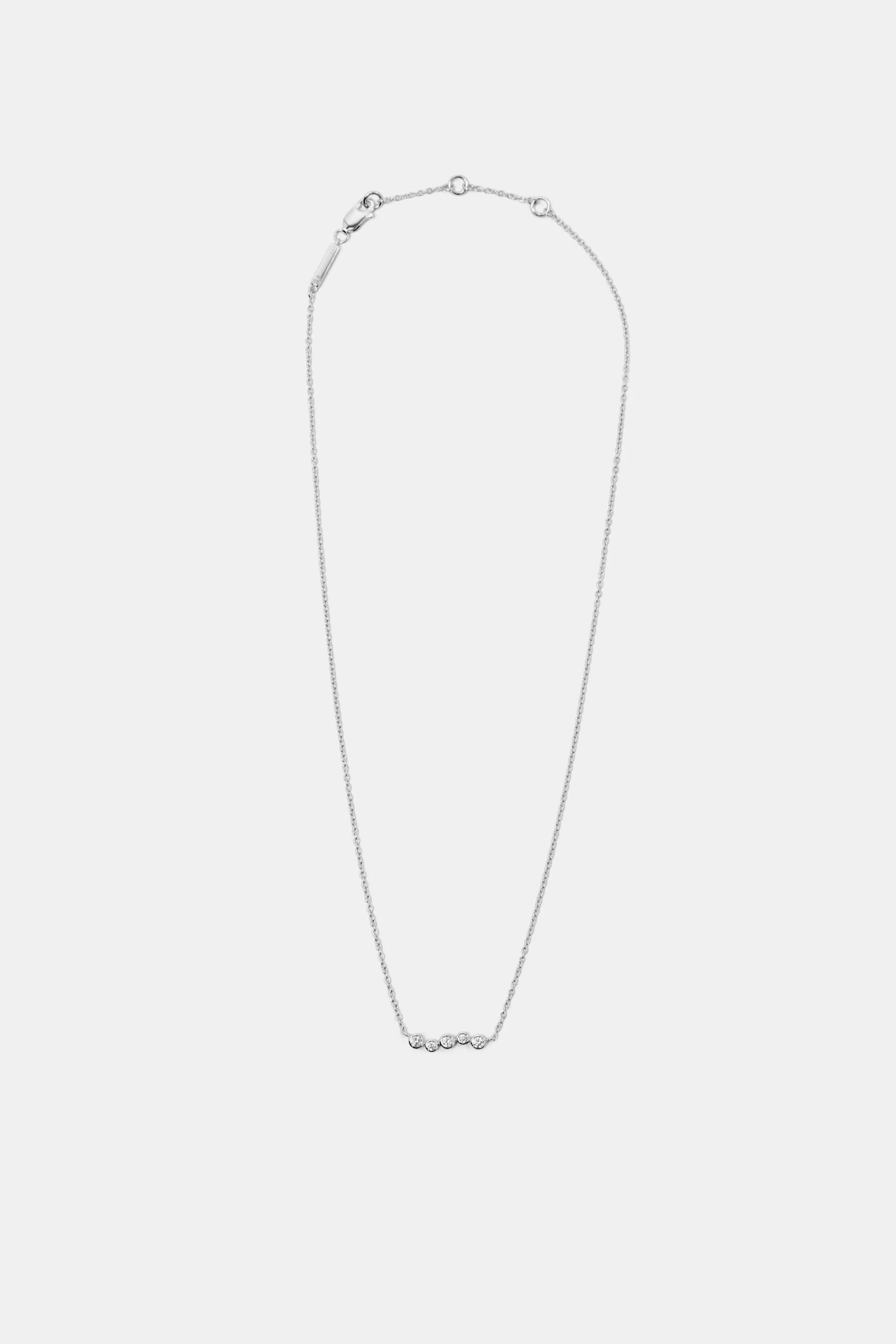 Halskette aus Sterlingsilber mit Zirkonia-Anhänger-ESPRIT New