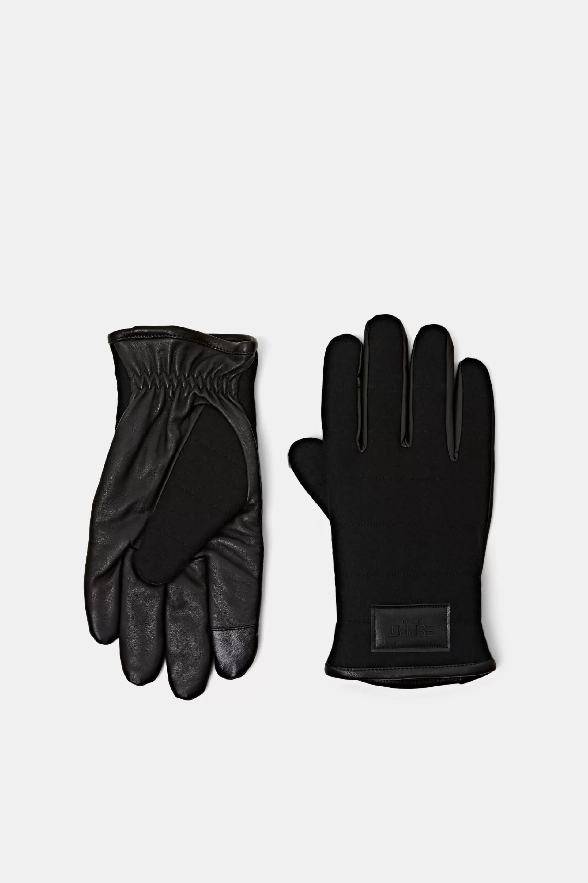 Handschuhe aus Leder und Wolle-ESPRIT Best