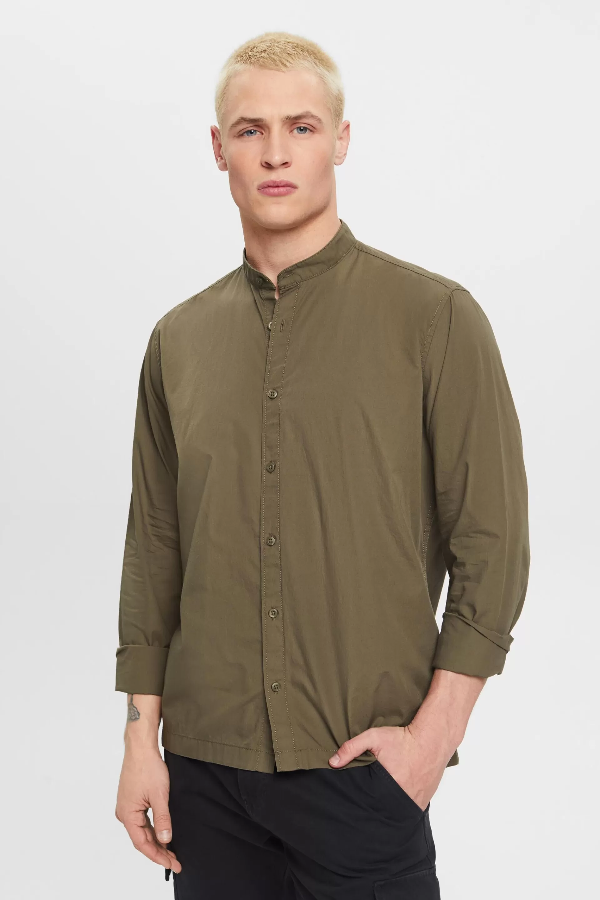 Hemd mit Stehkragen-ESPRIT Shop
