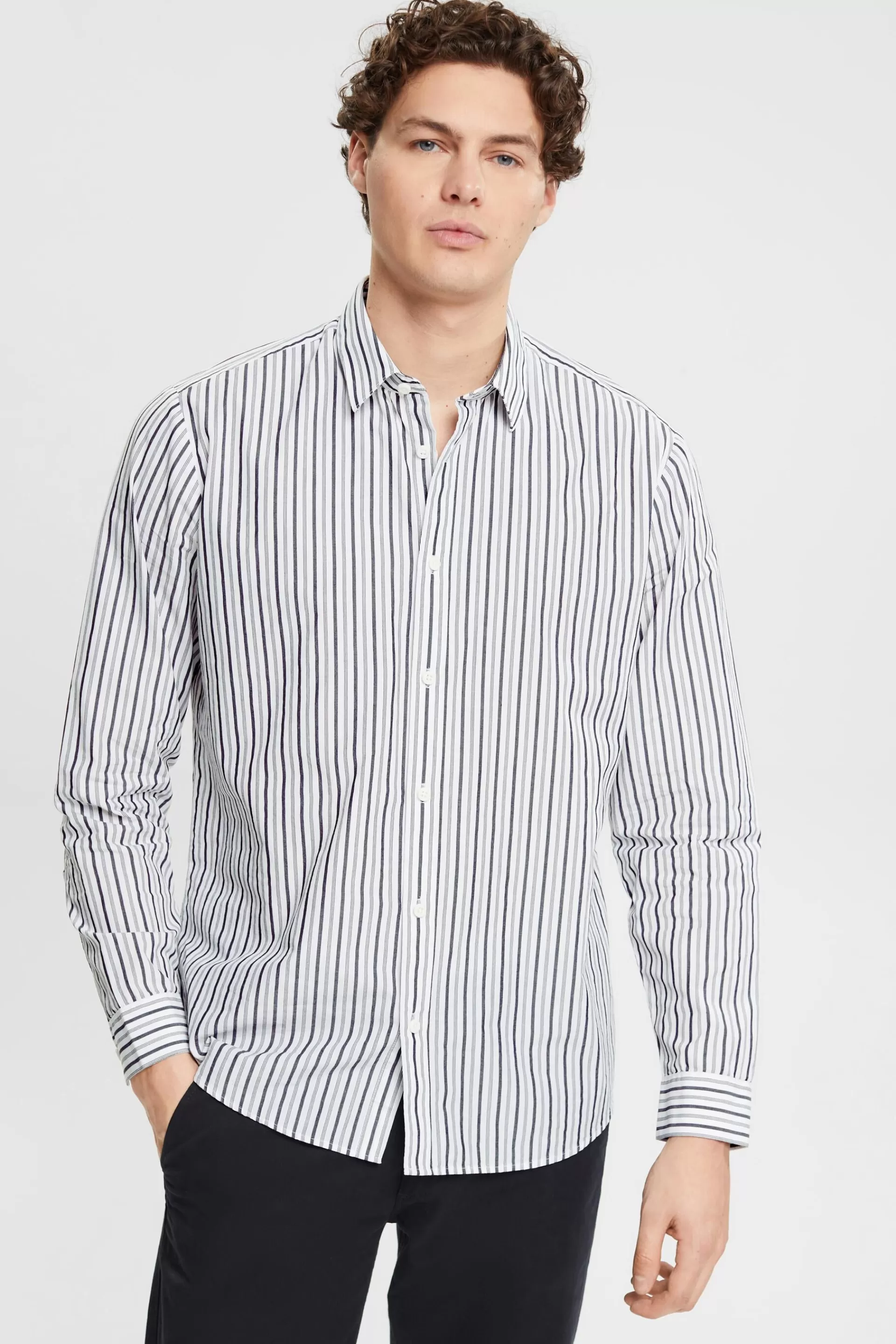 Hemd mit Streifen-ESPRIT Shop