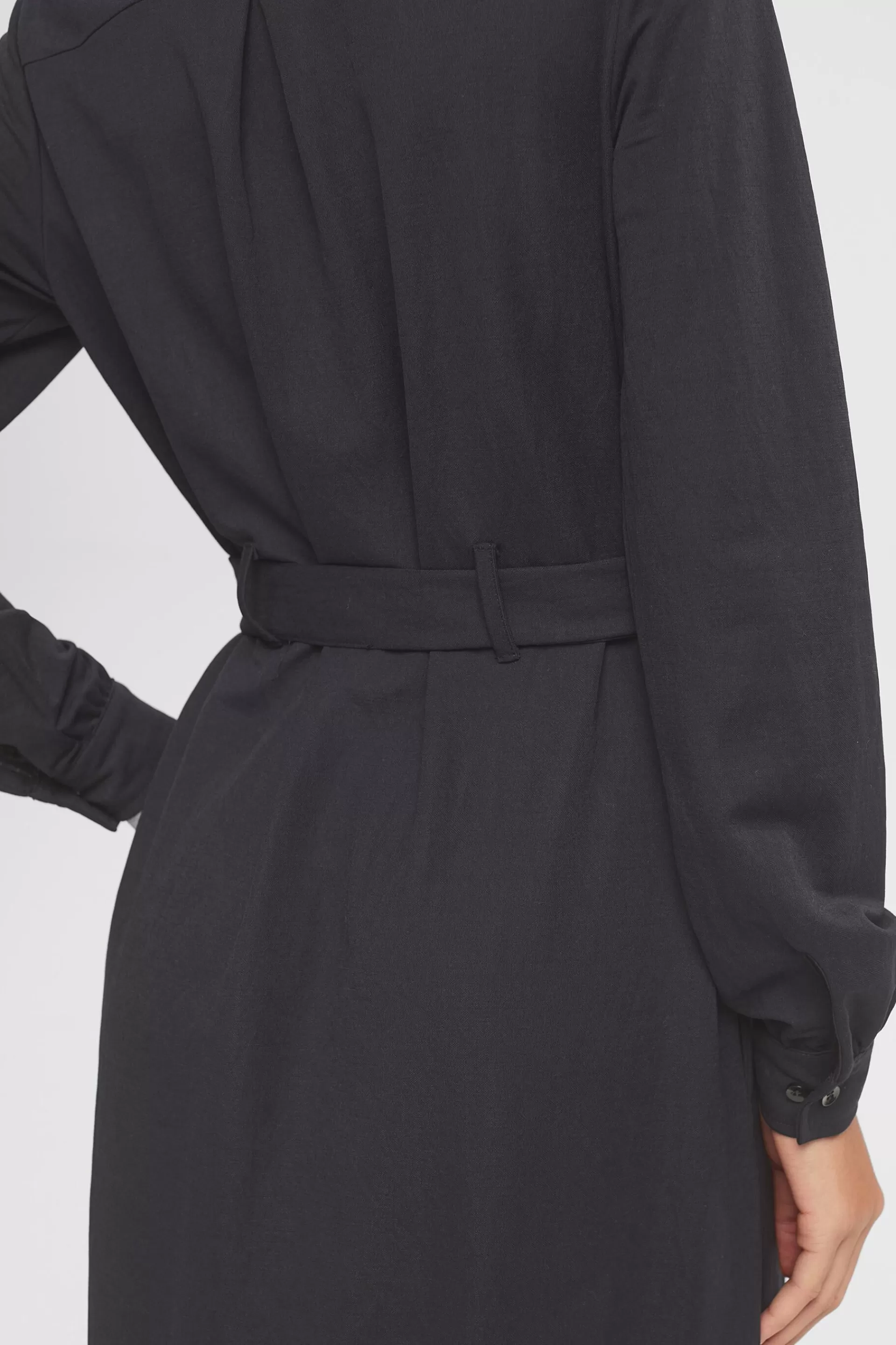 Hemdblusenkleid mit Bindegürtel-ESPRIT Fashion