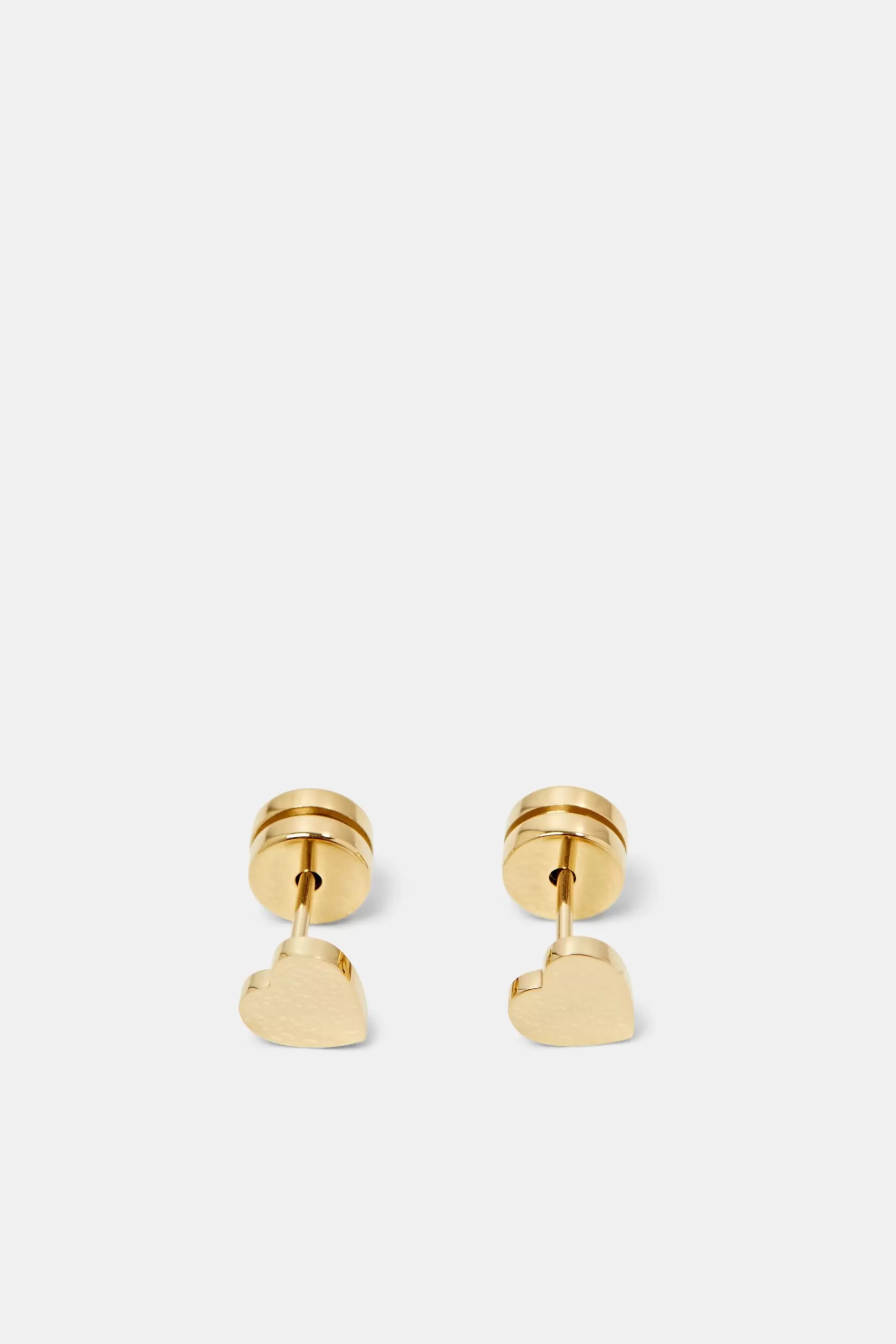 Herzförmige Ohrstecker aus Edelstahl-ESPRIT Discount