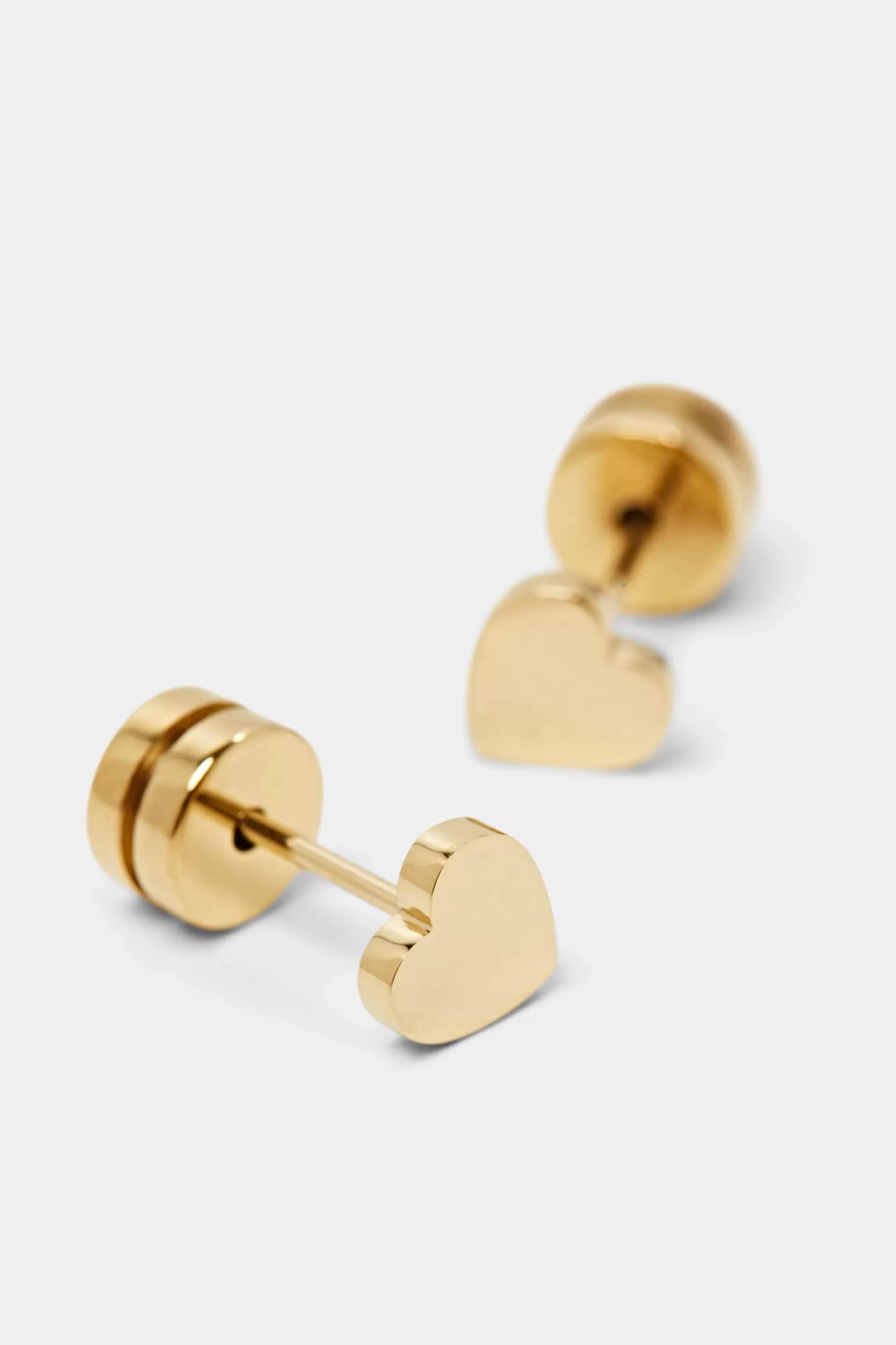 Herzförmige Ohrstecker aus Edelstahl-ESPRIT Discount