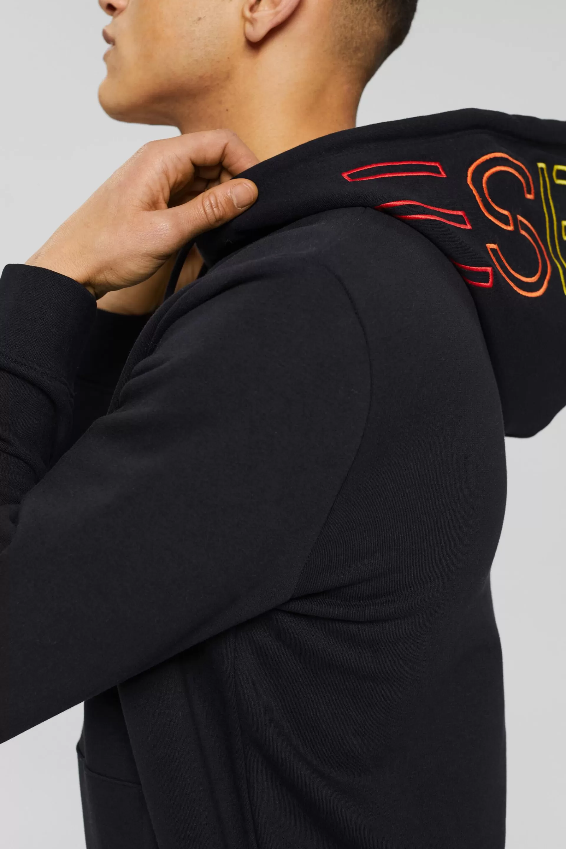 Hoodie mit Logostickerei, Baumwoll-Mix-ESPRIT Best