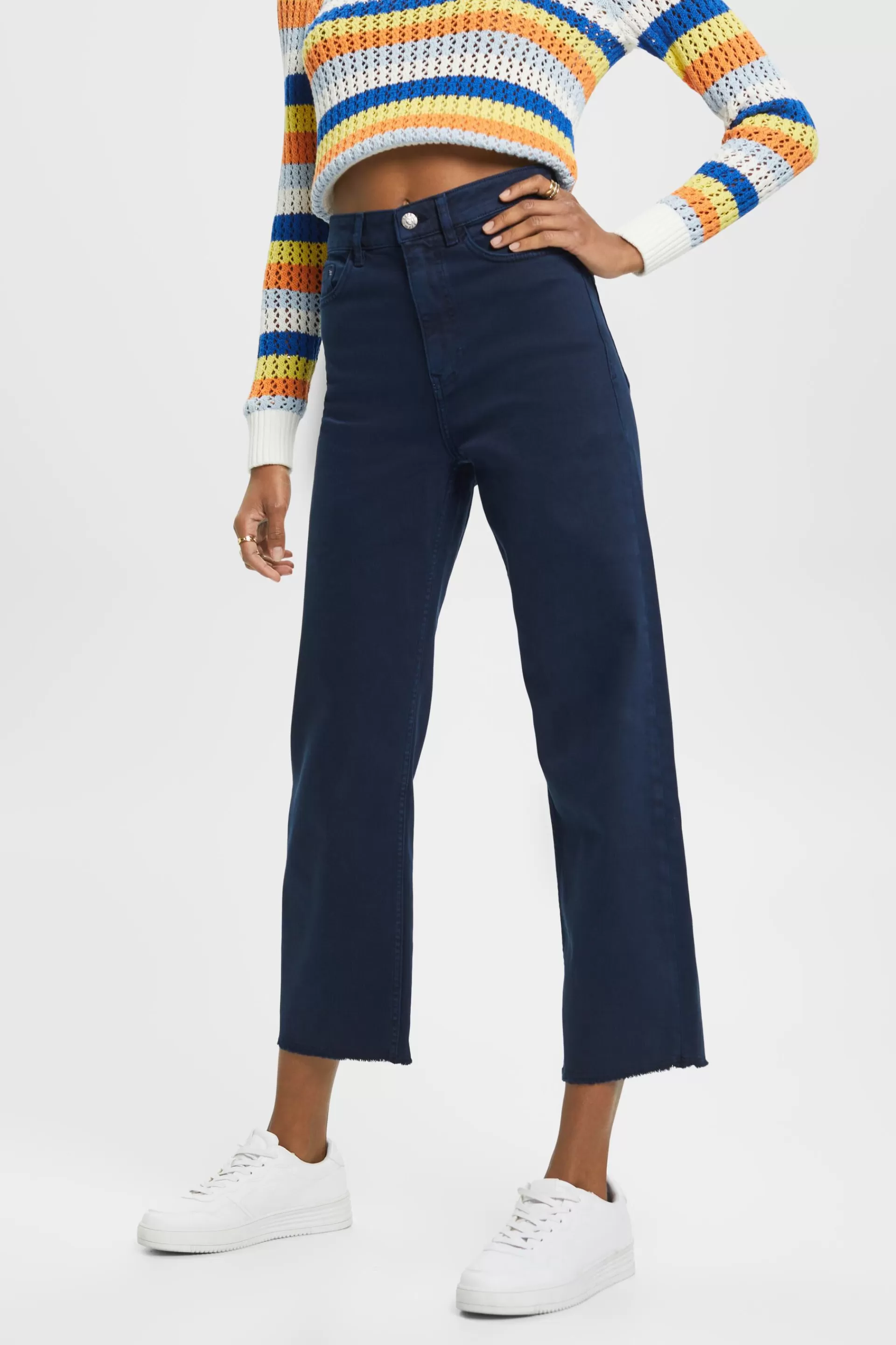 Hose mit hohem Bund und geradem Bein-ESPRIT Flash Sale