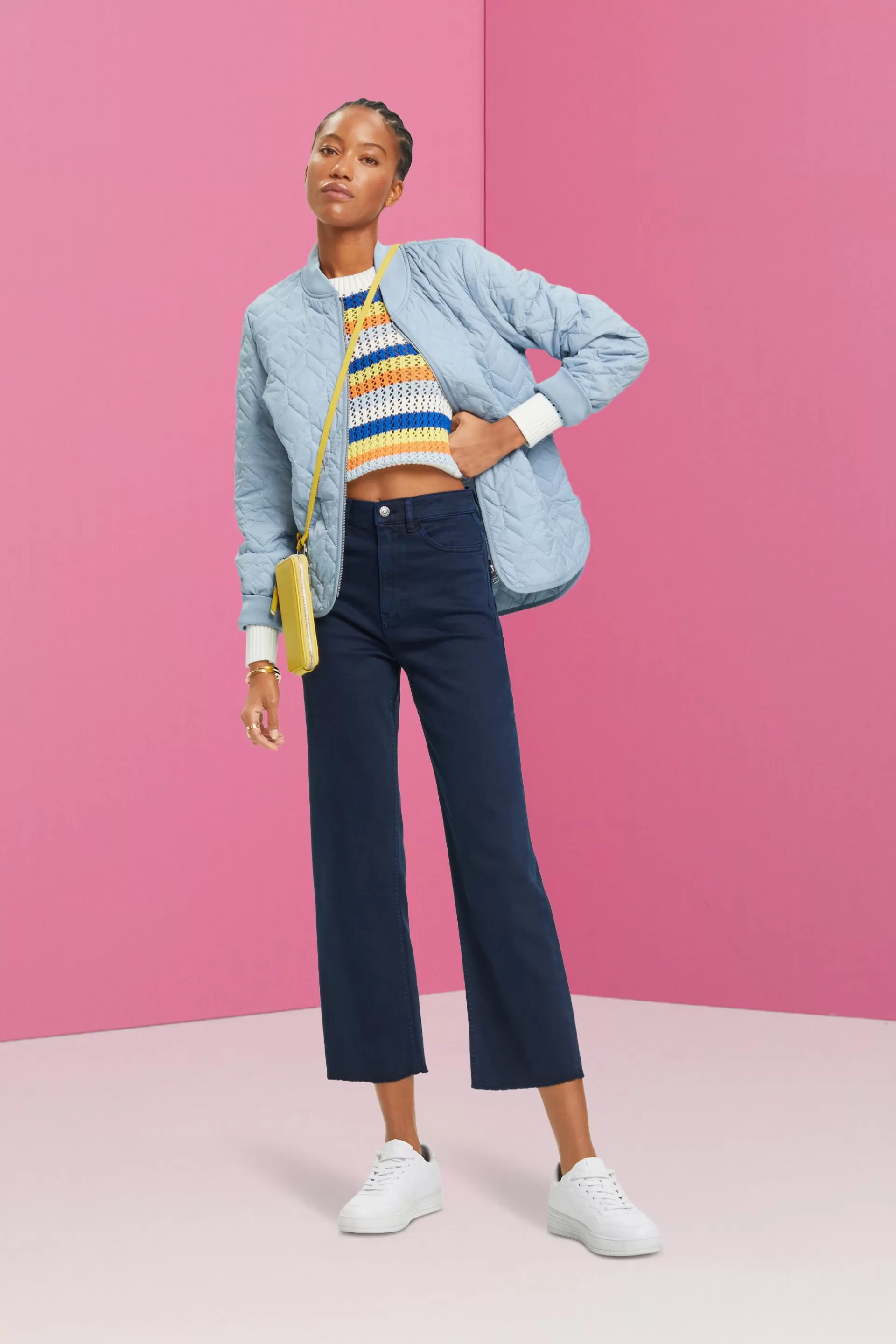 Hose mit hohem Bund und geradem Bein-ESPRIT Flash Sale