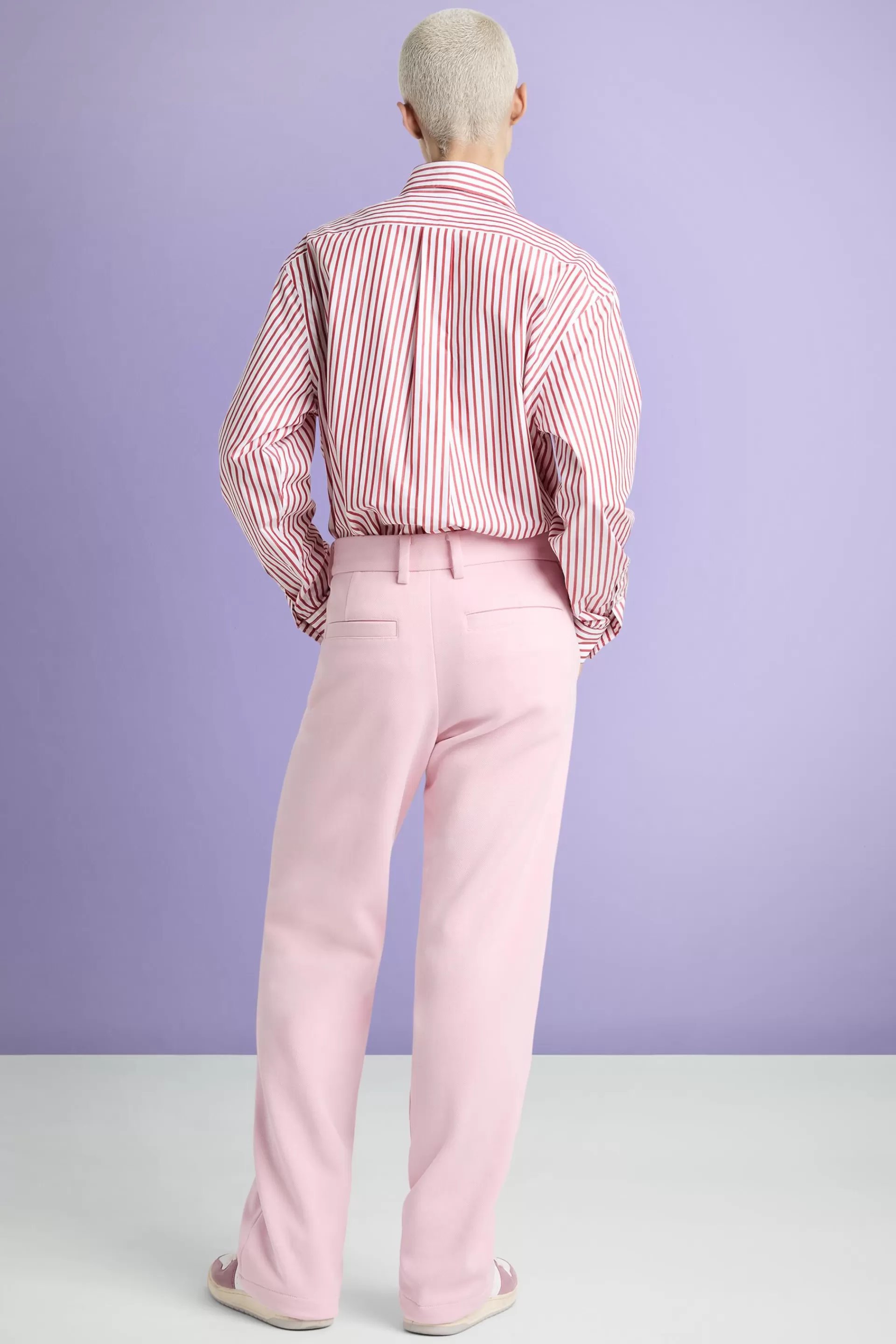 Hose mit weitem Bein aus Mix mit Bio-Baumwolle-ESPRIT Flash Sale