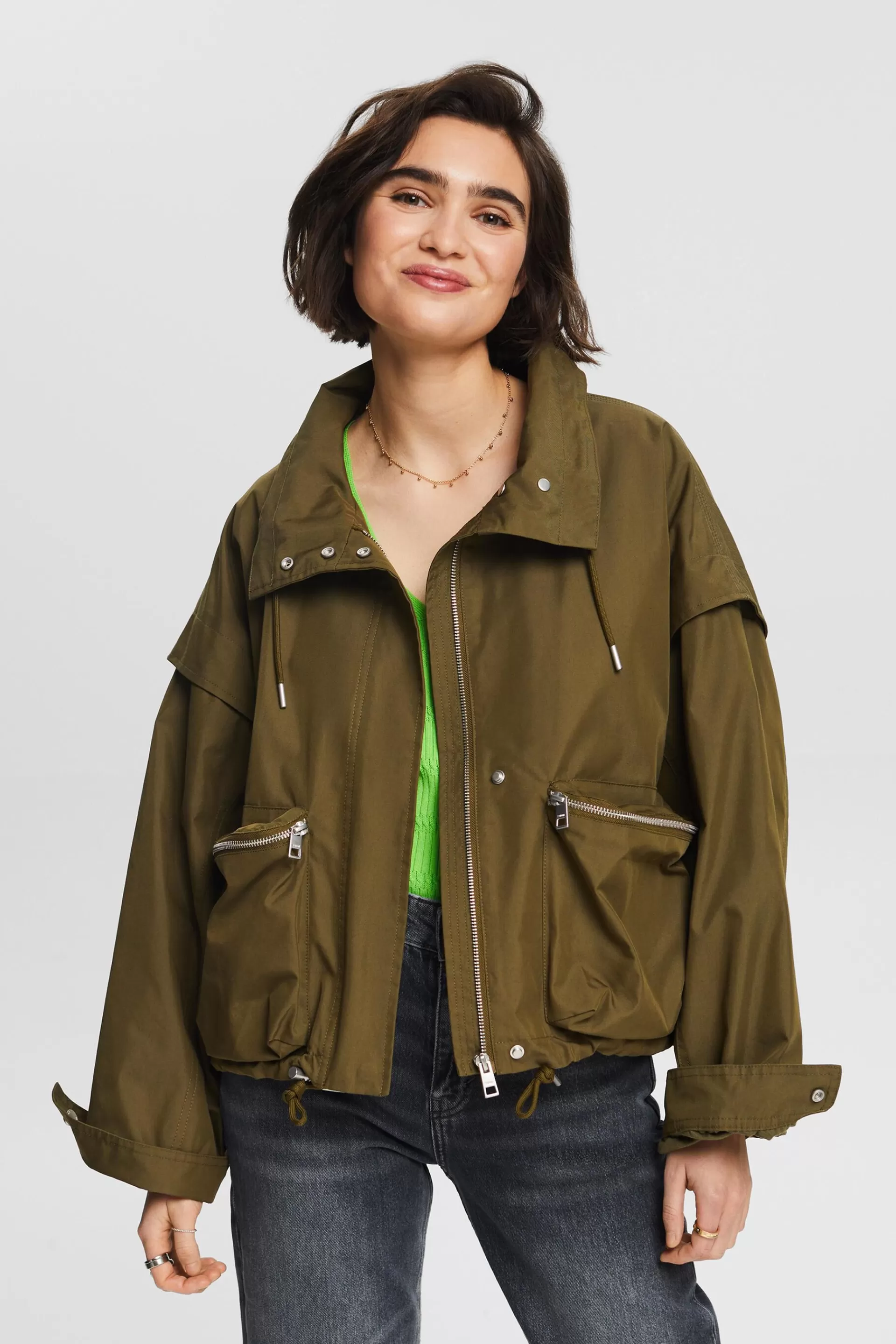 Jacke aus Baumwollmix-ESPRIT Flash Sale