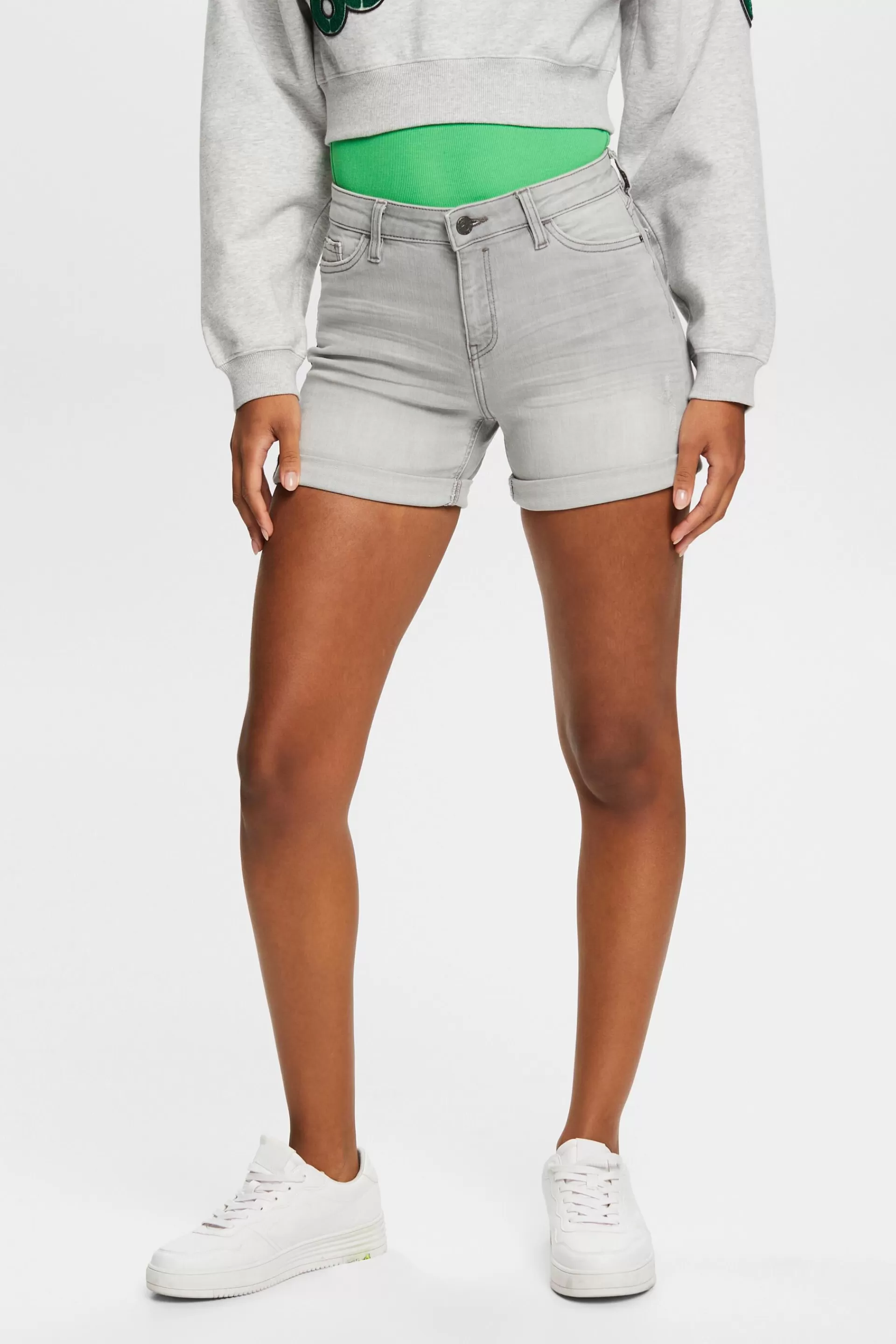 Jeans-Shorts aus Organic Cotton-ESPRIT Clearance