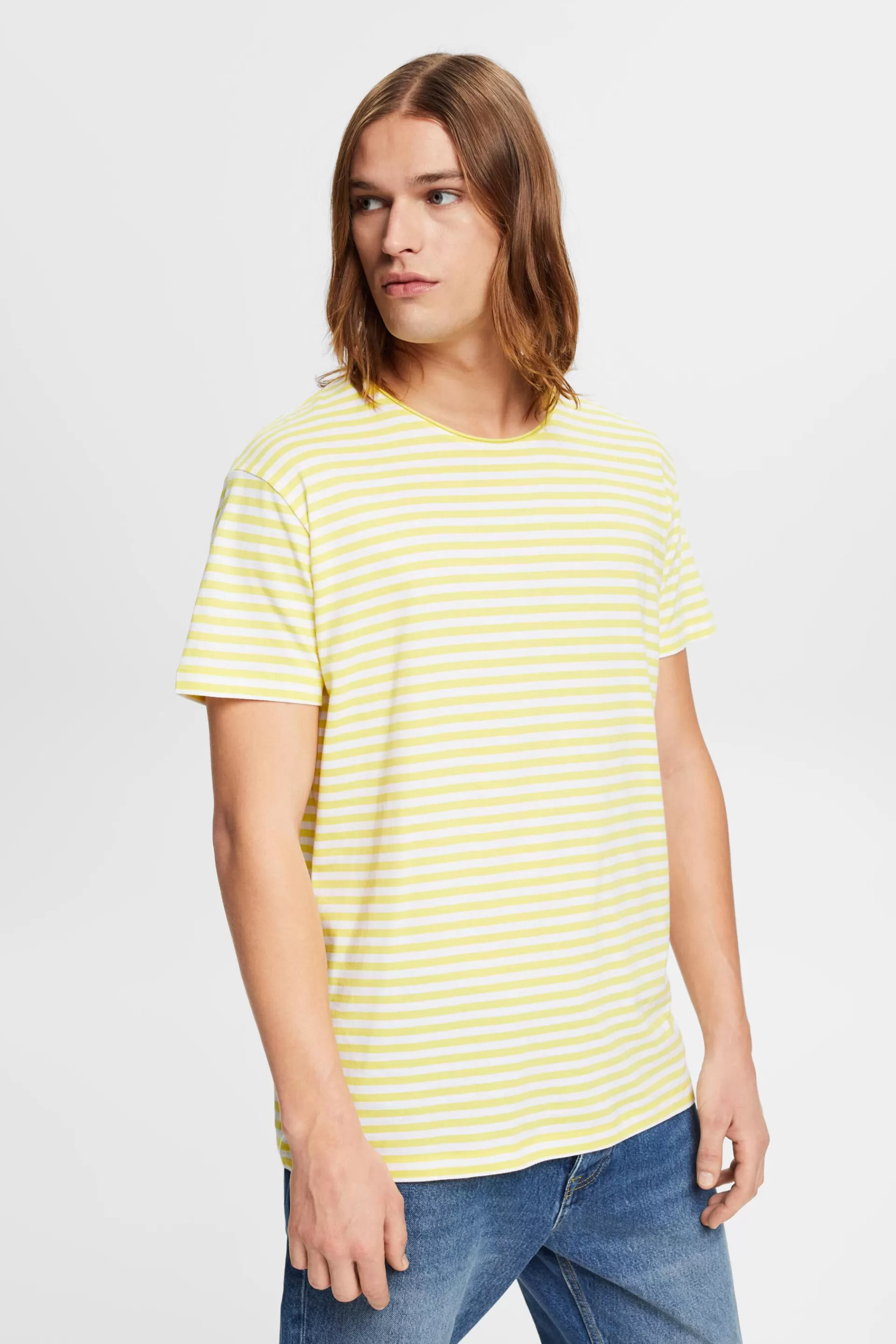 Jersey-T-Shirt mit Streifenmuster-ESPRIT Best Sale