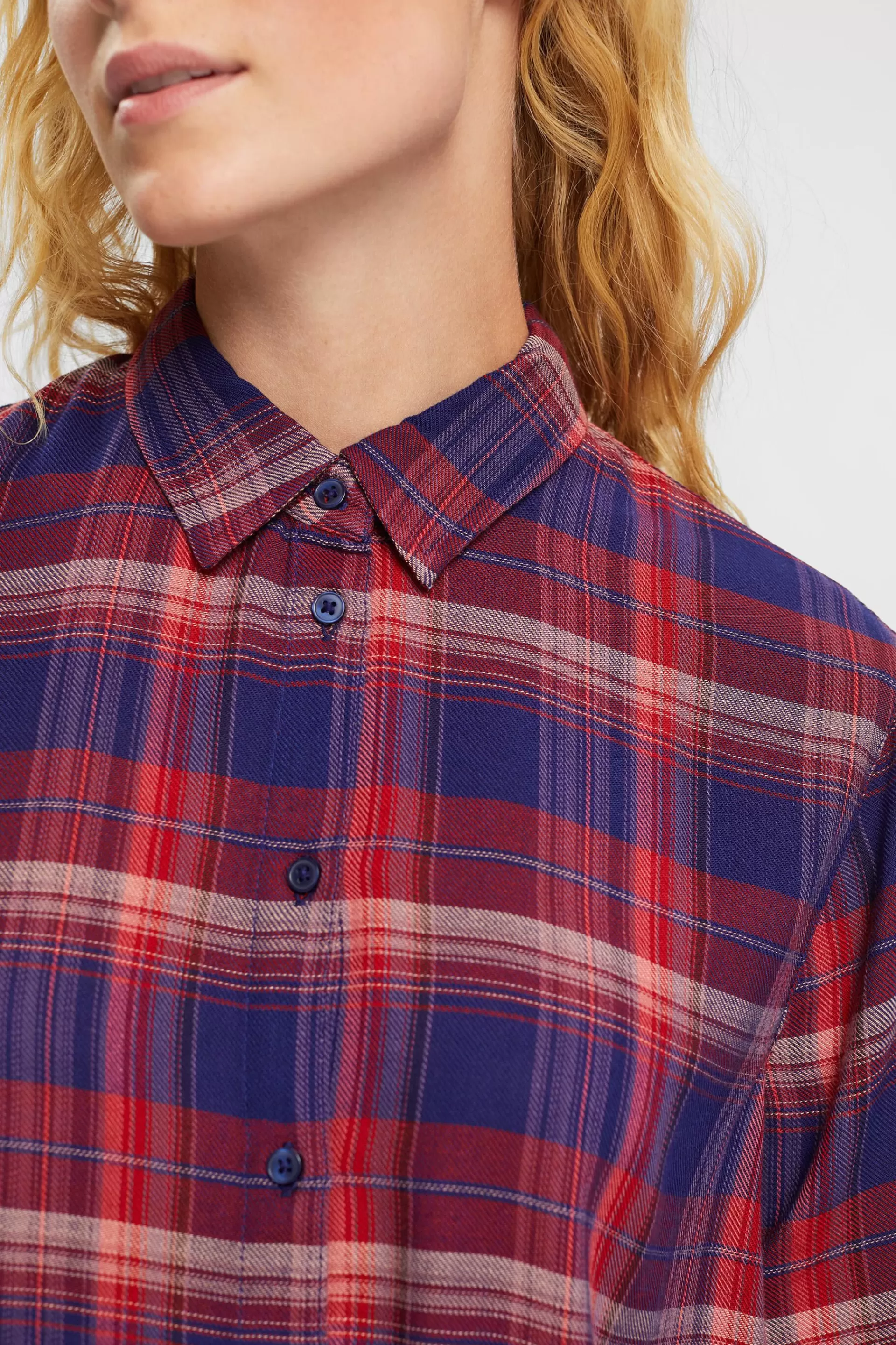 Karierte Bluse-ESPRIT New