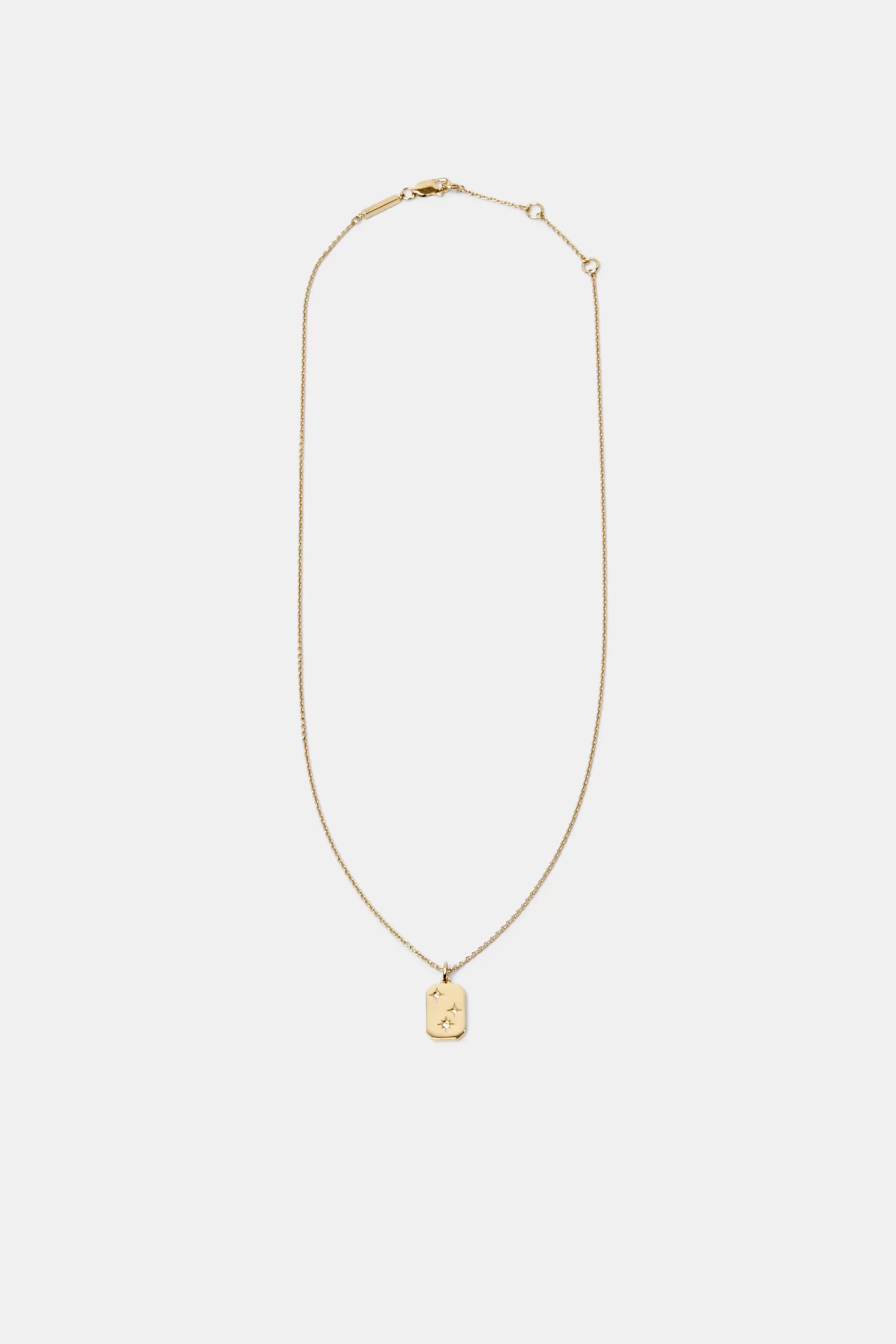 Kette mit Zirkonia-Anhänger, Sterling Silber-ESPRIT New