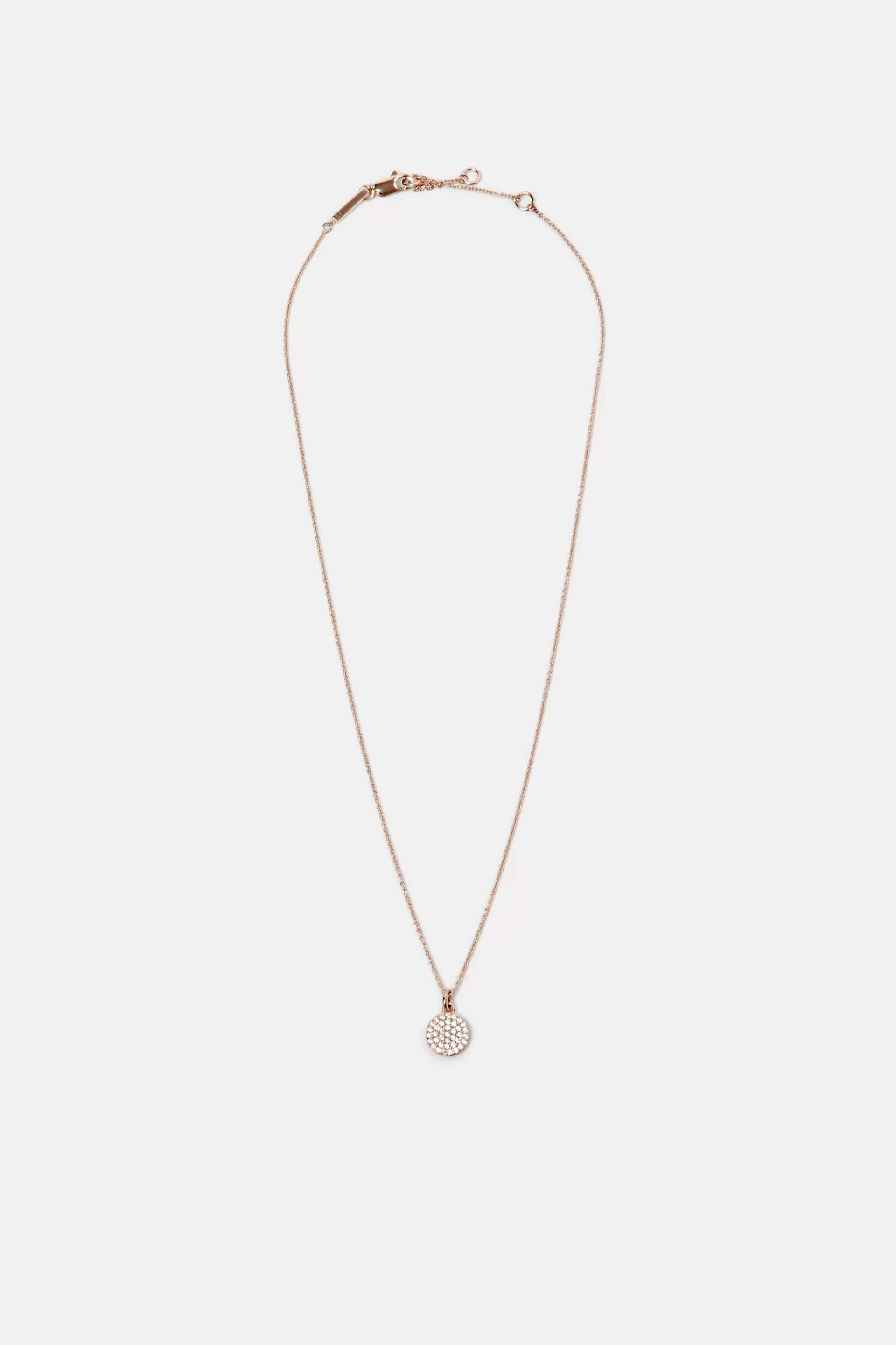 Kette mit Zirkonia-Anhänger, Sterling Silber-ESPRIT Best
