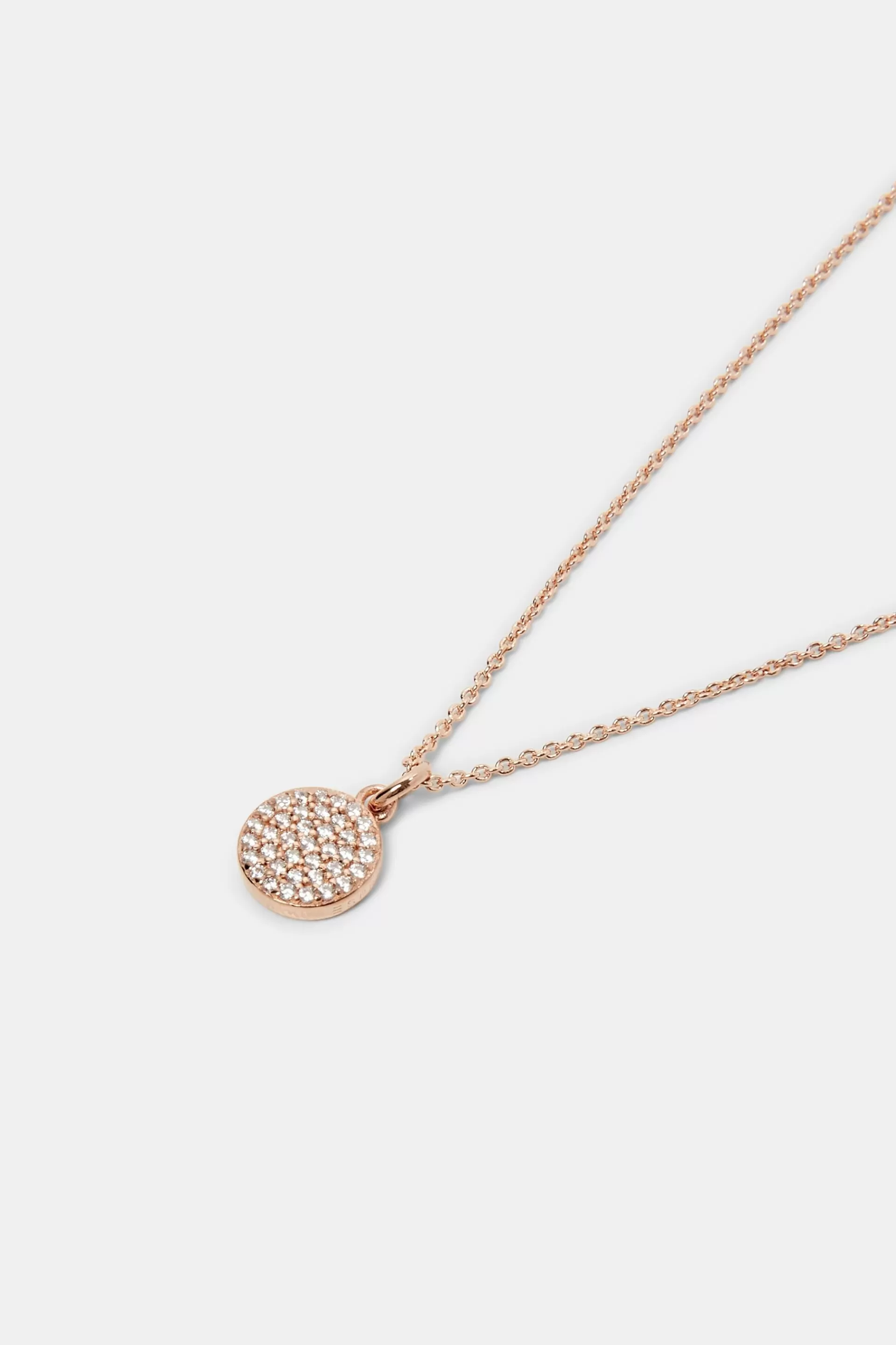 Kette mit Zirkonia-Anhänger, Sterling Silber-ESPRIT Best