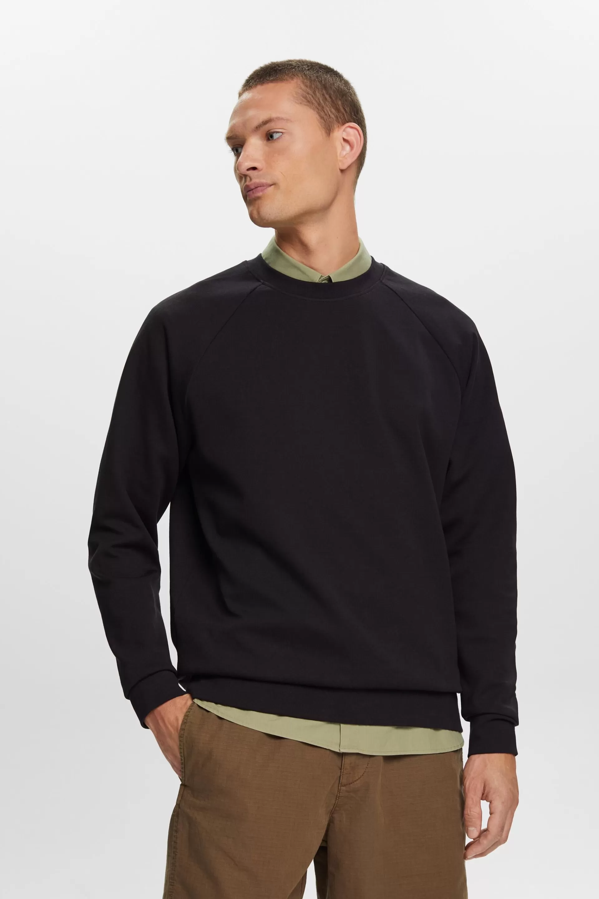 Klassisches Sweatshirt, Baumwollmix-ESPRIT Clearance