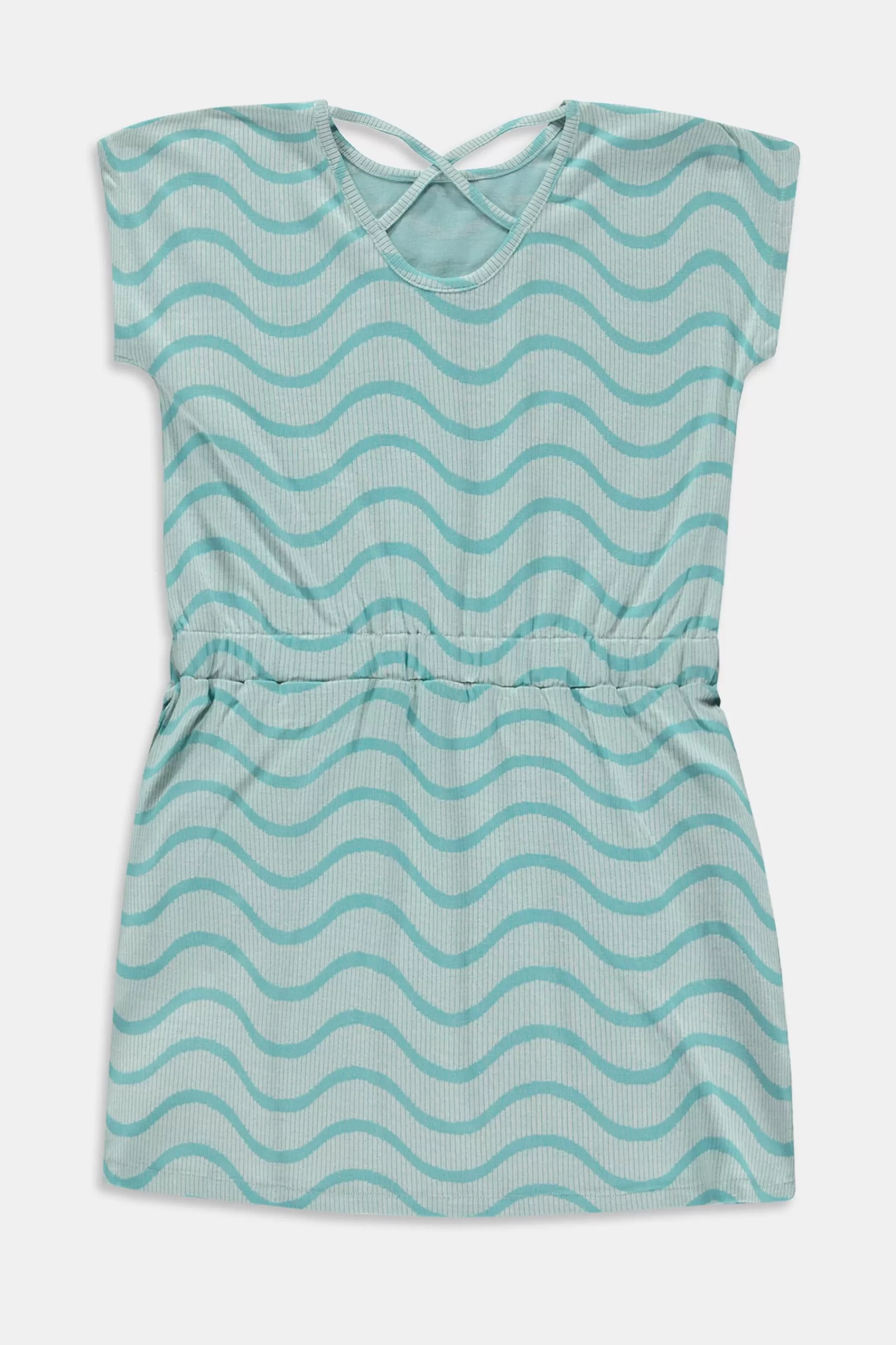 Kleid mit Print und Überkreuzdetail-ESPRIT Cheap