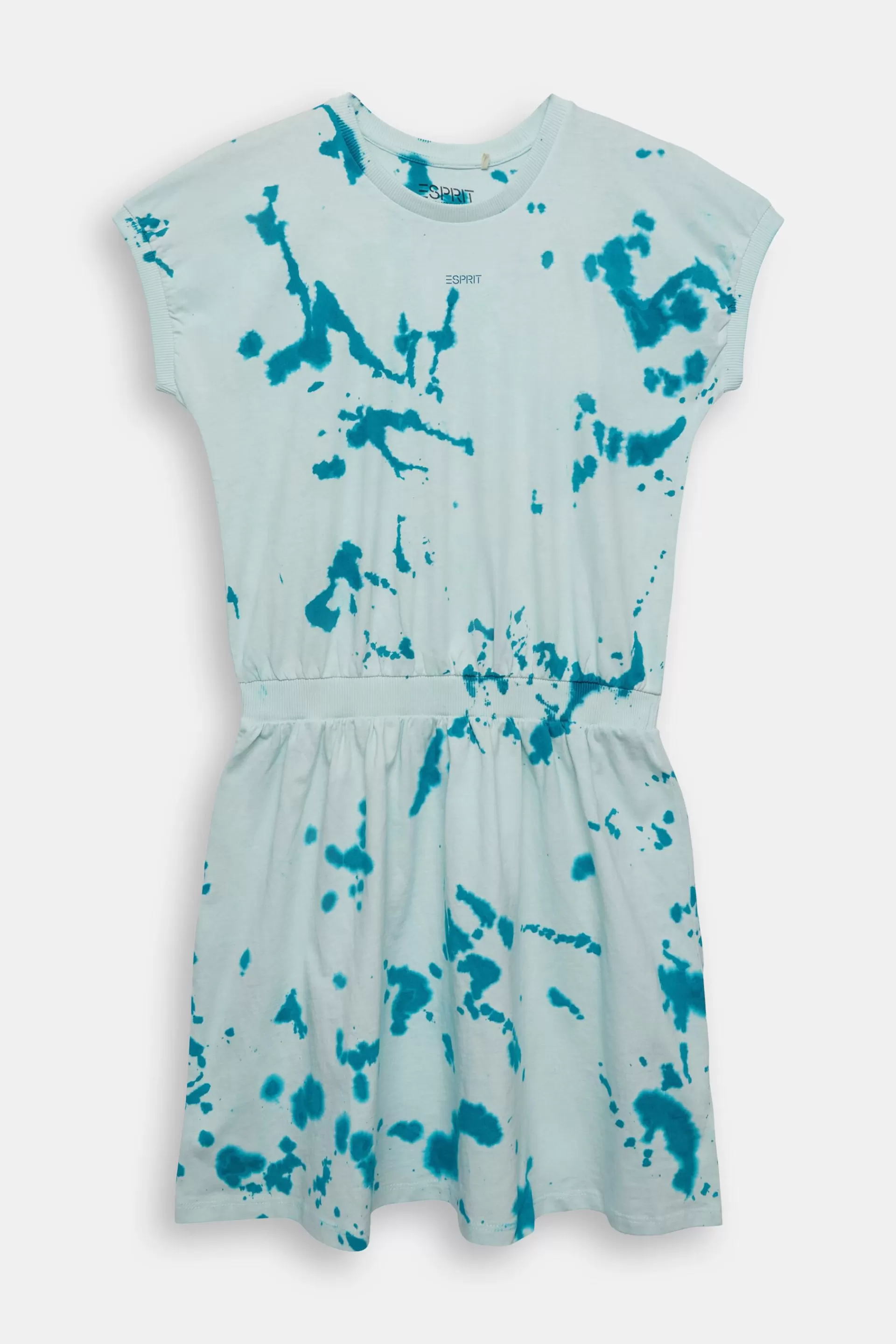 Kleid mit Rundhalsausschnitt und Print-ESPRIT Cheap
