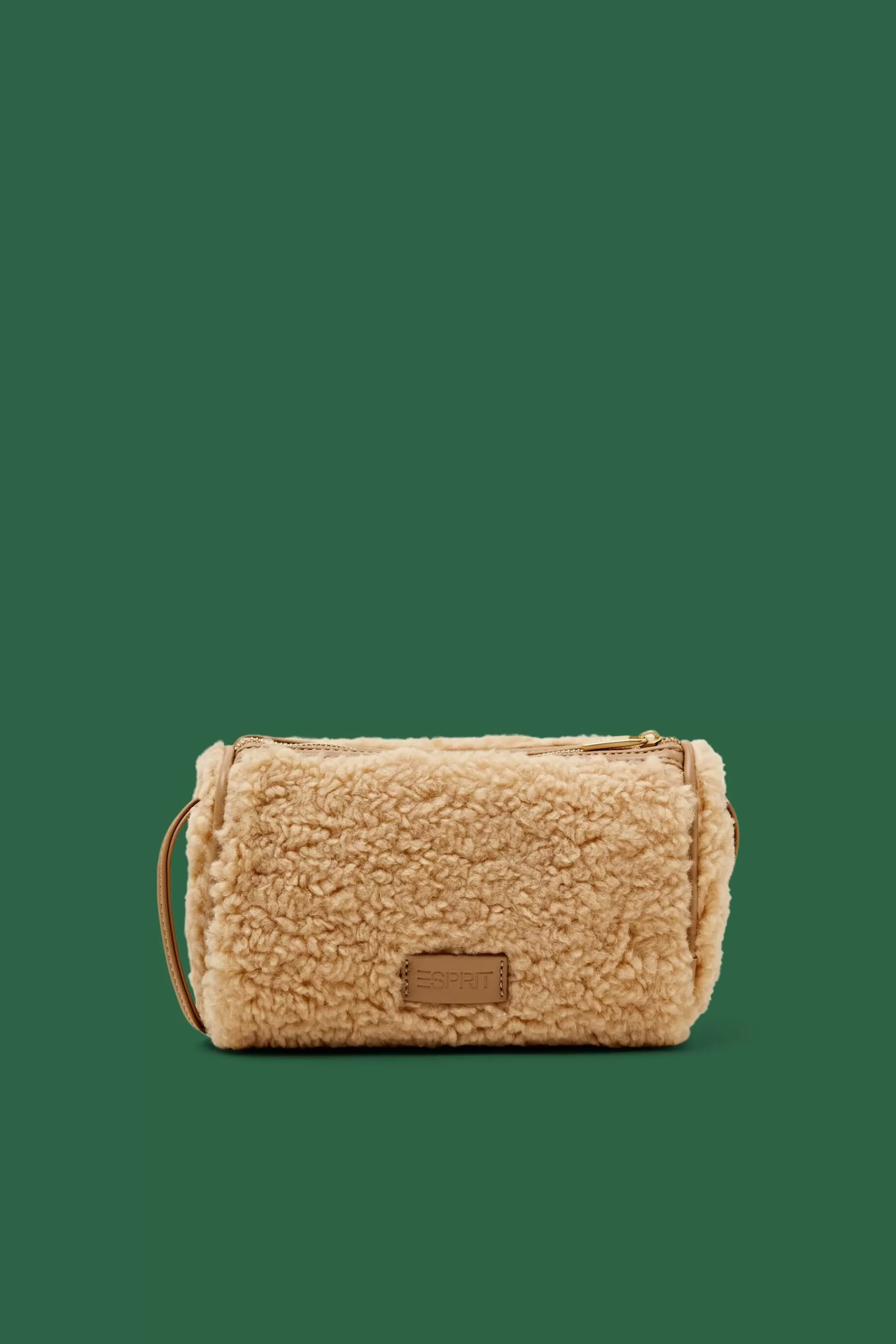 Kleine Umhängetasche aus Plüsch-ESPRIT Cheap