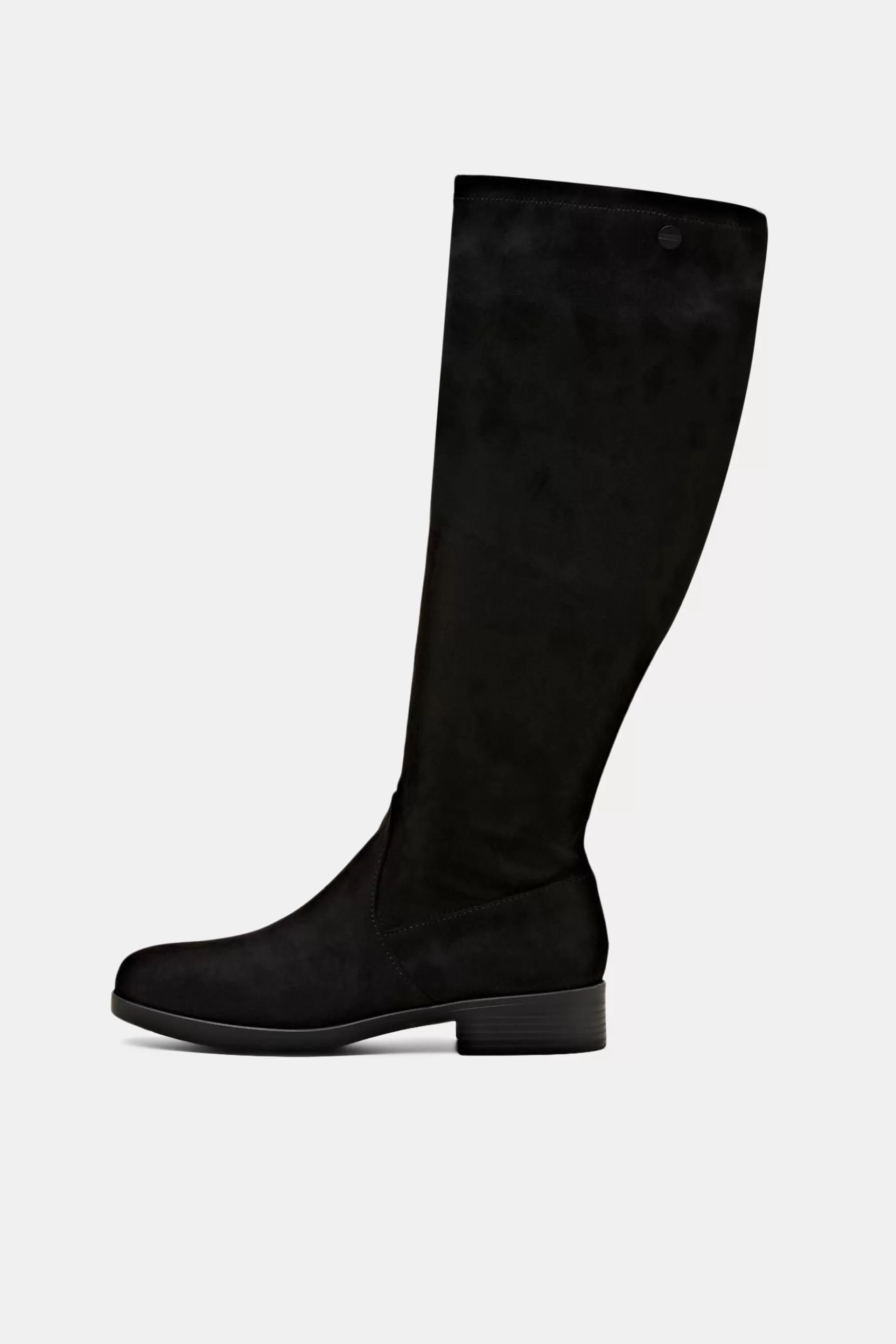 Kniehohe Boots in Wildlederoptik-ESPRIT Outlet