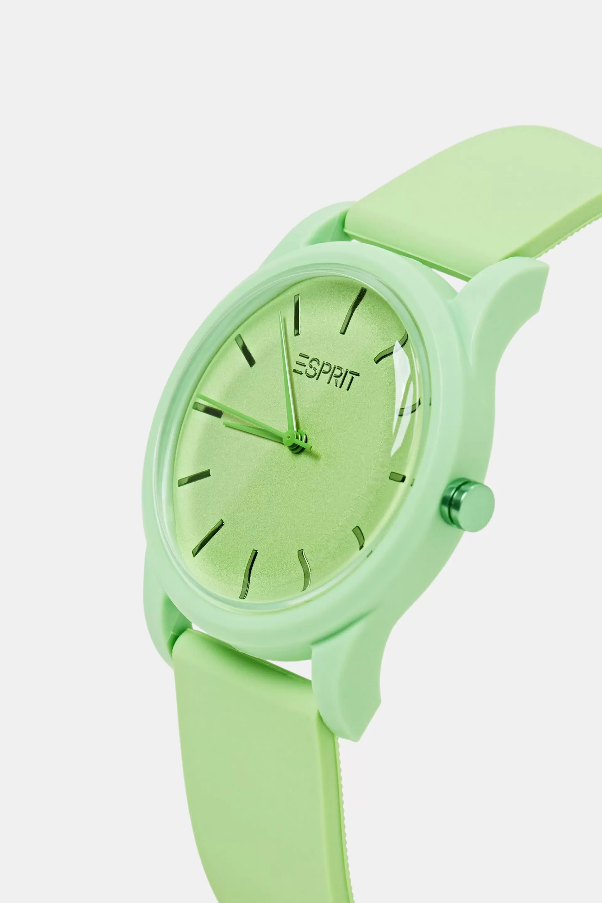 Kunststoffuhr mit Gummiarmband-ESPRIT Outlet