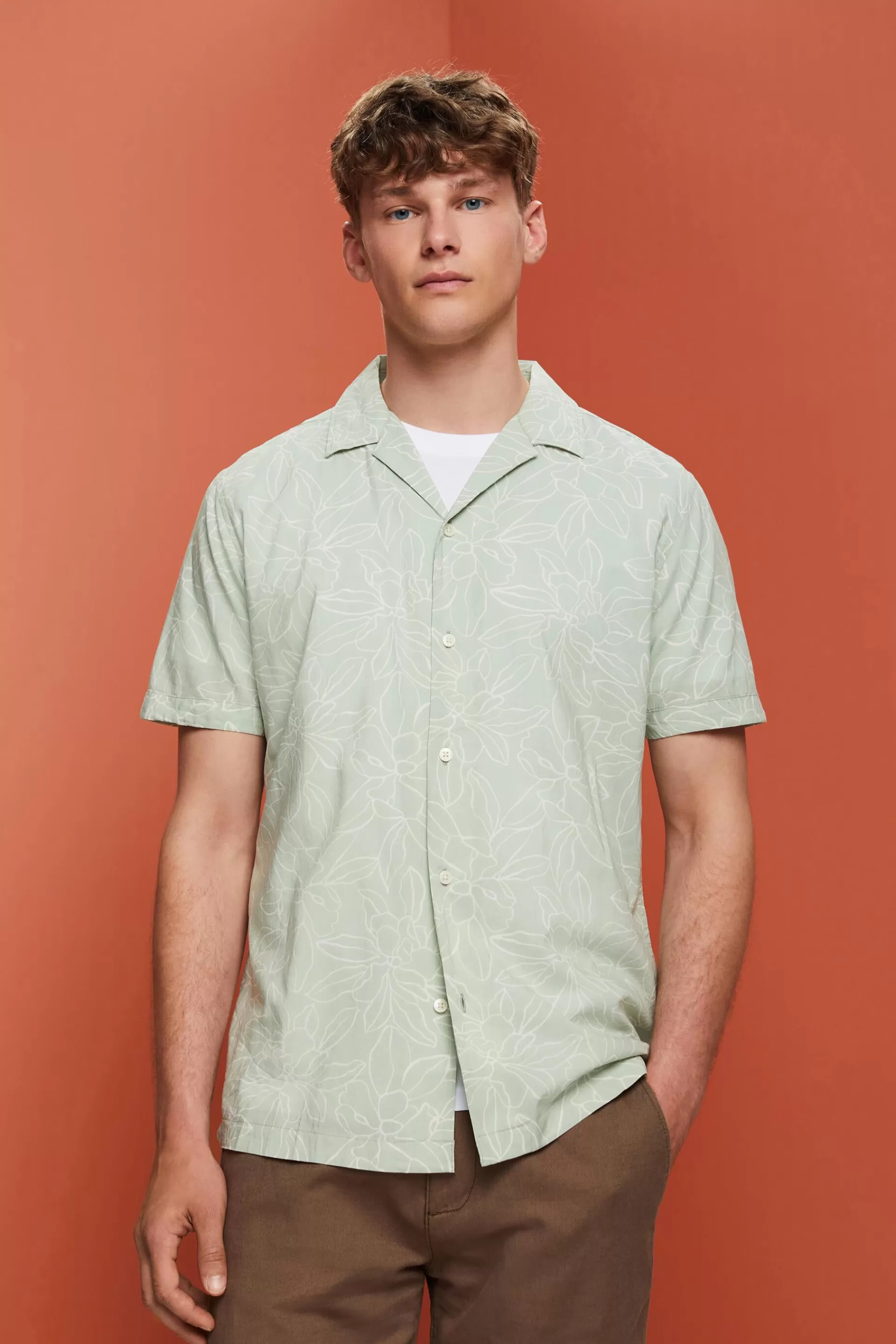 Kurzarmhemd mit Muster-ESPRIT Best Sale