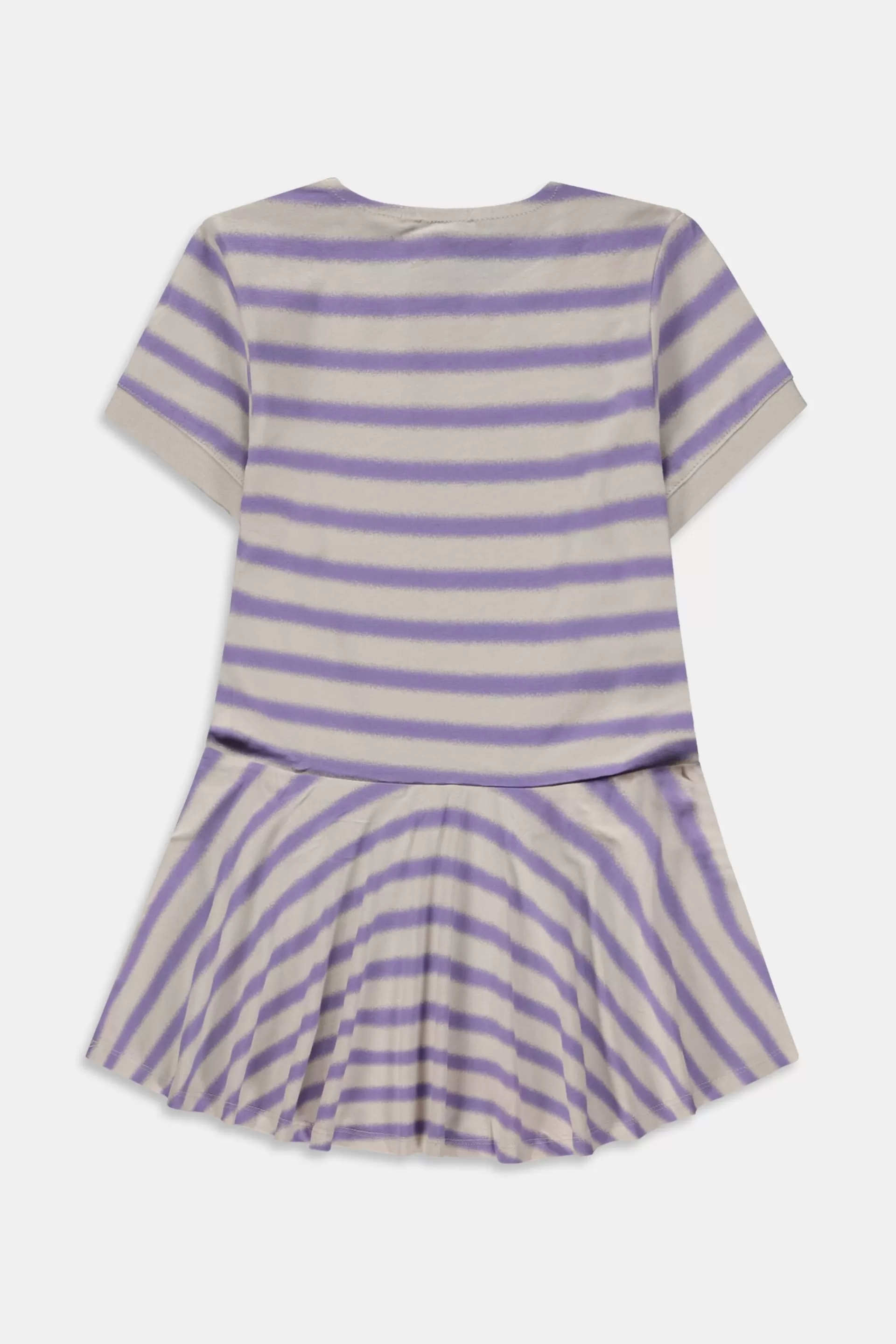 Kurzärmeliges Kleid mit Streifenmuster-ESPRIT Outlet