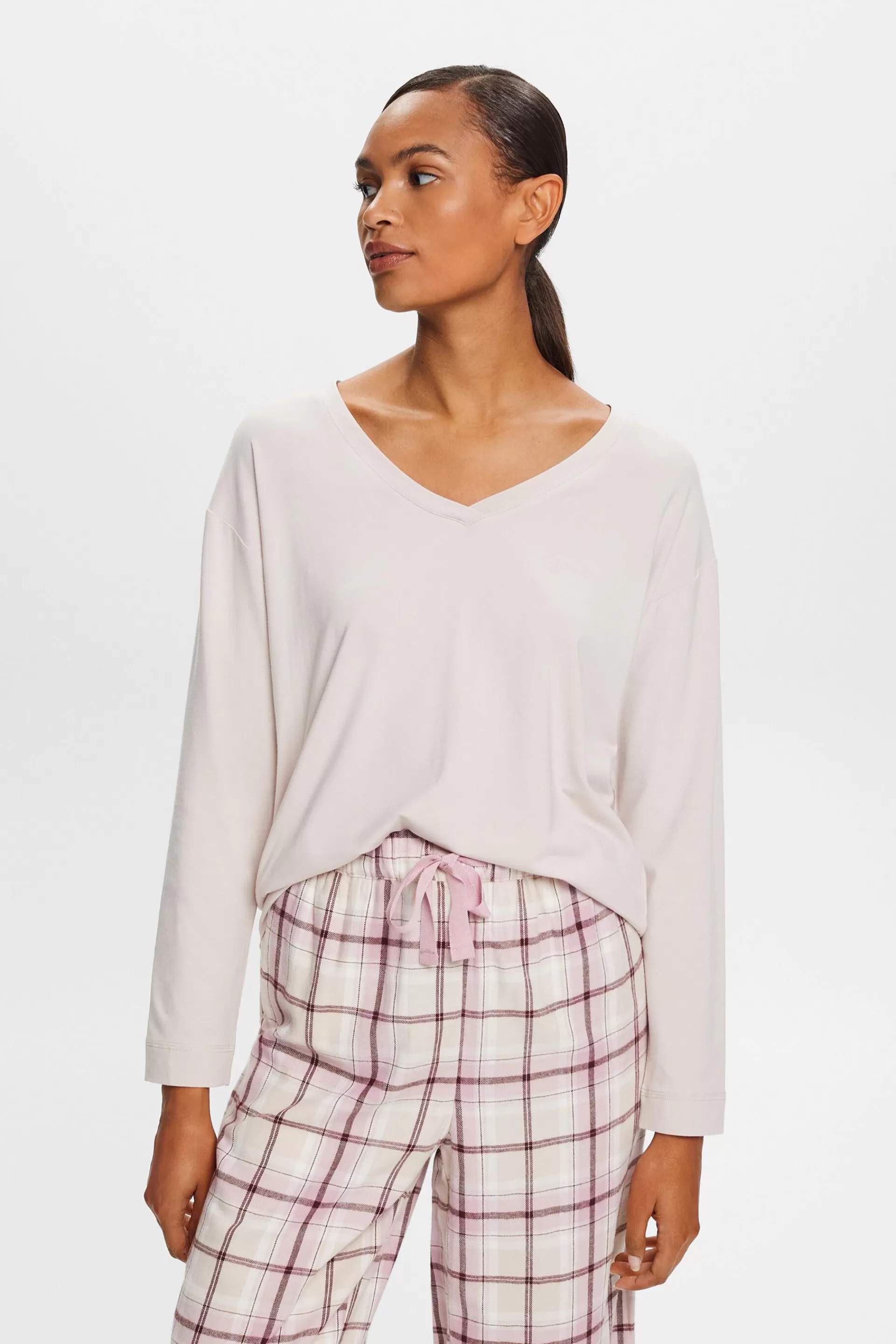 Langärmliges Pyjamaobterteil aus Jersey-ESPRIT New