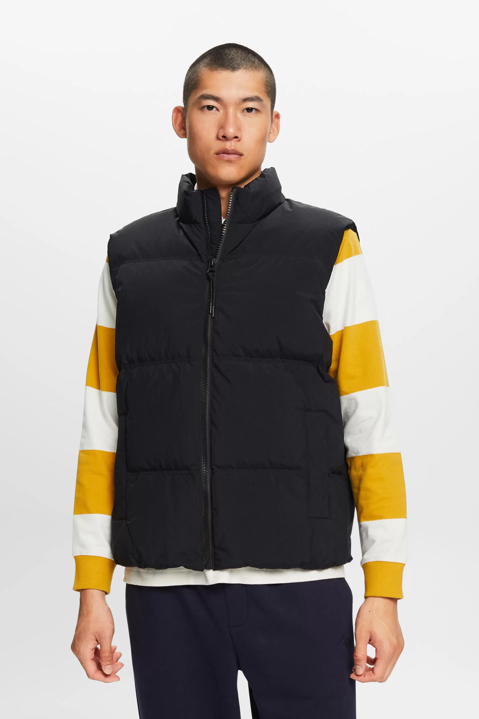 Lange Steppweste-ESPRIT Fashion