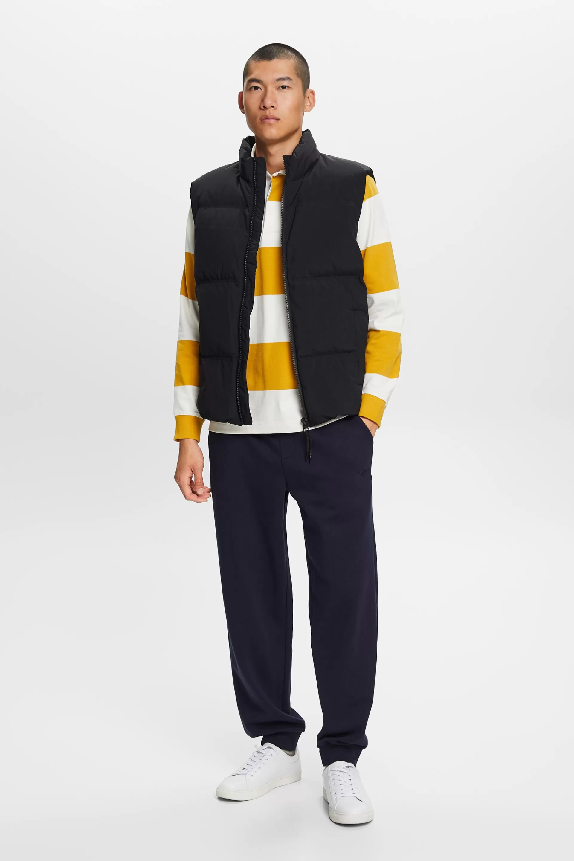 Lange Steppweste-ESPRIT Fashion