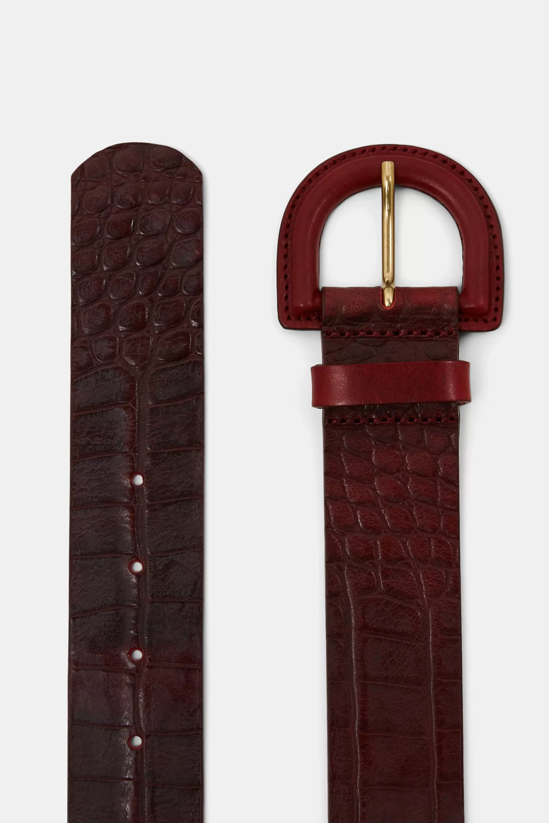 Ledergürtel in strukturierter Croco-Optik-ESPRIT Cheap