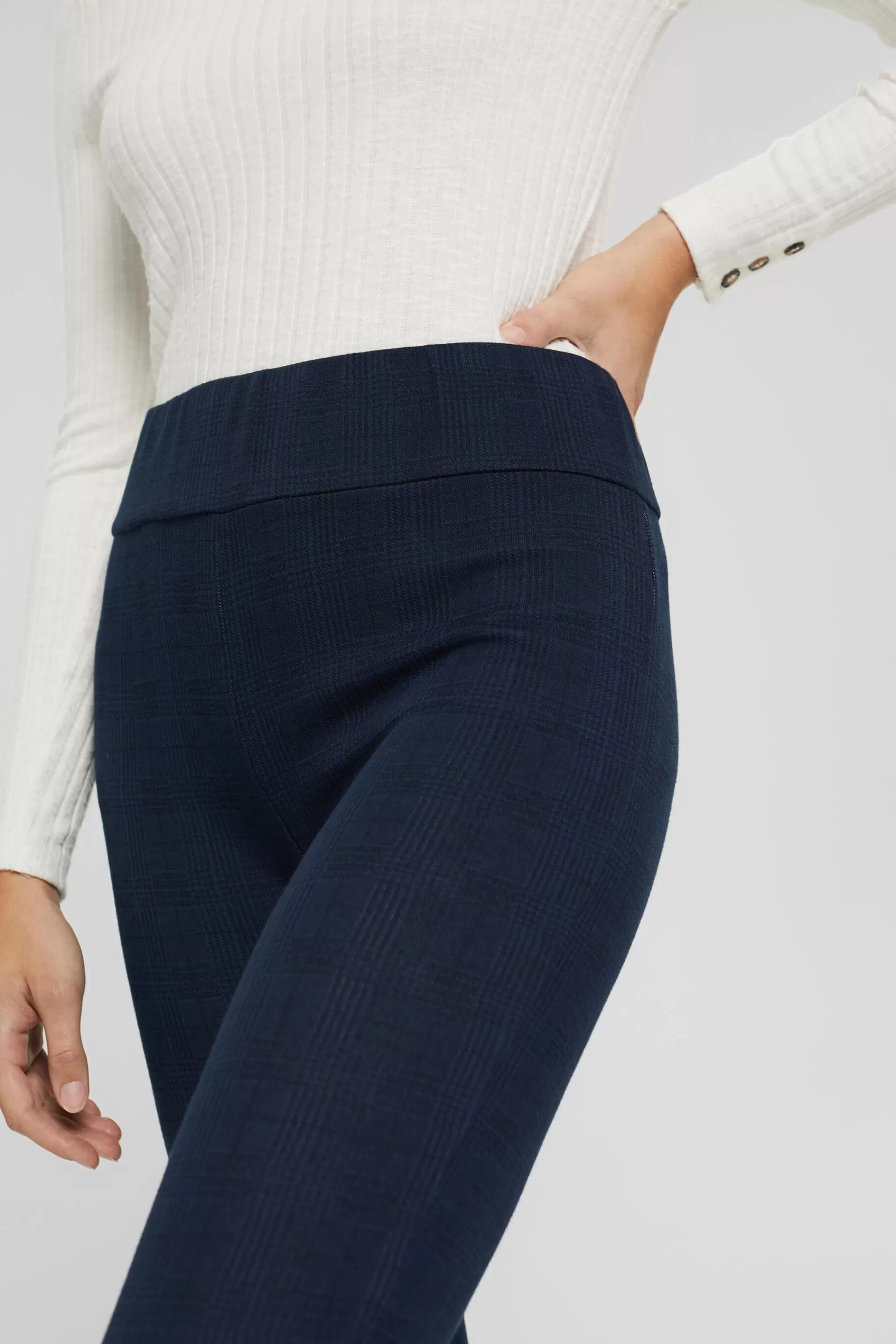 Leggings mit Glencheck-Karo-ESPRIT Flash Sale