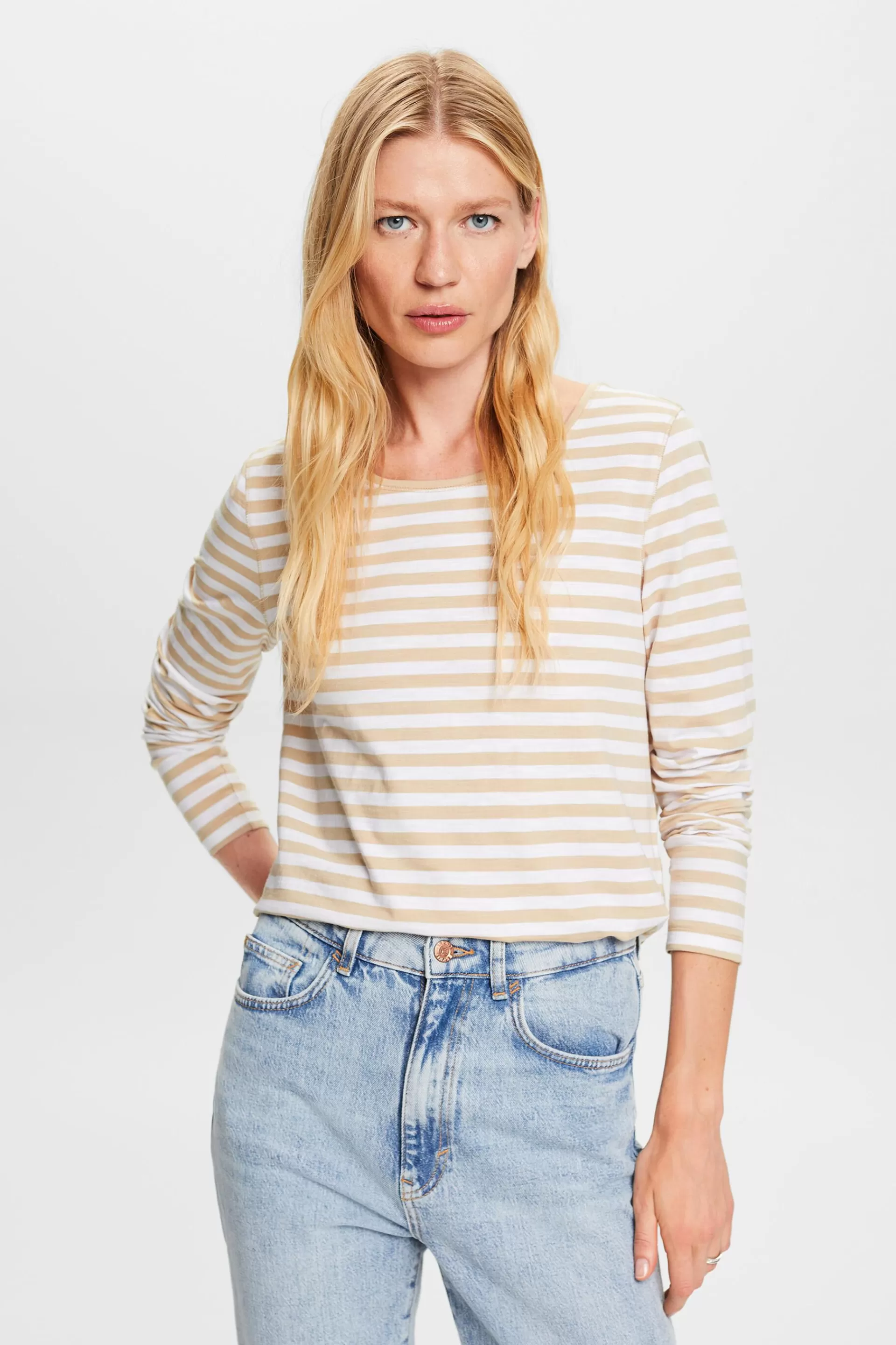 Longsleeve mit Streifen-ESPRIT Cheap