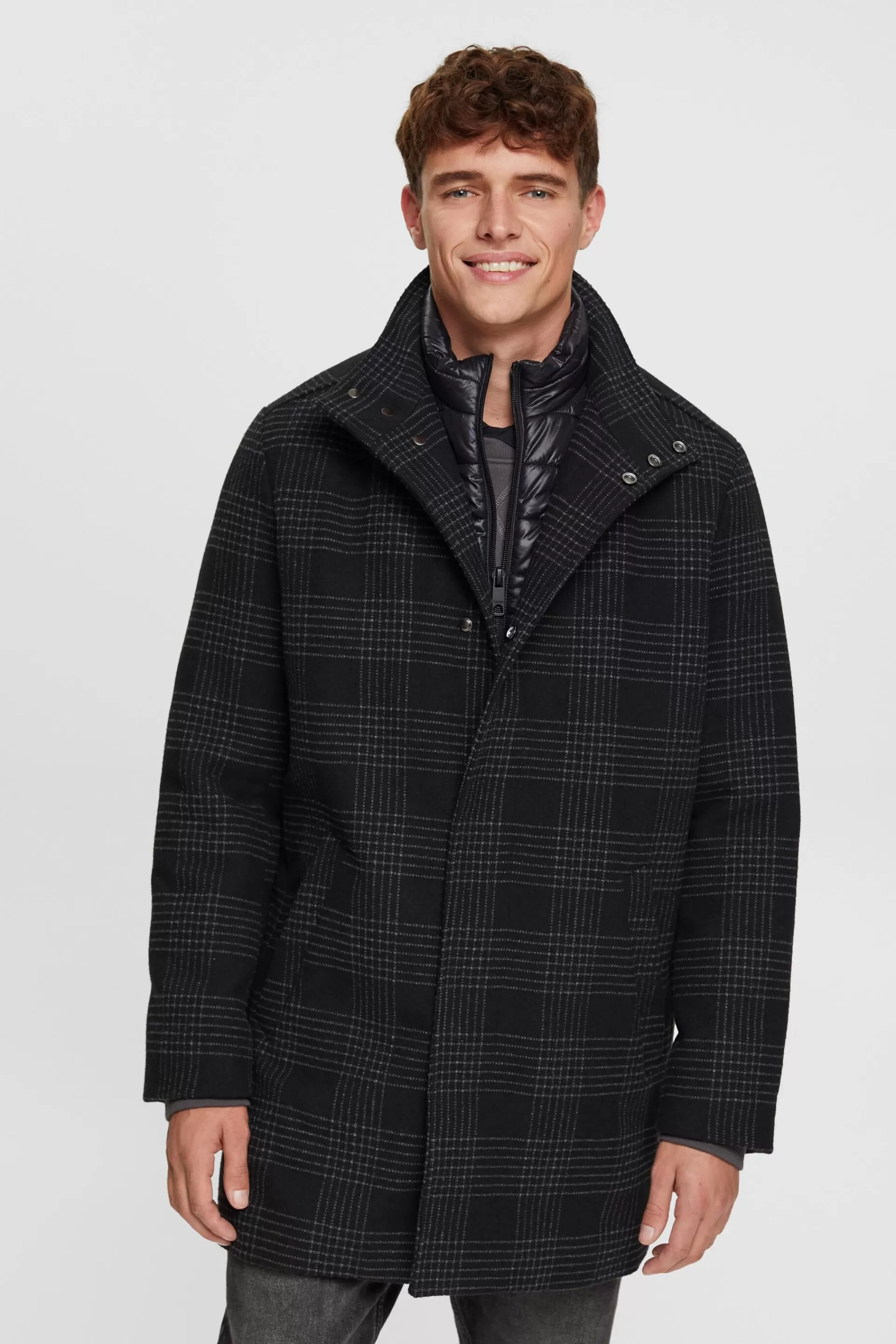 Mantel aus Wollmix mit abnehmbarem Futter-ESPRIT Best Sale