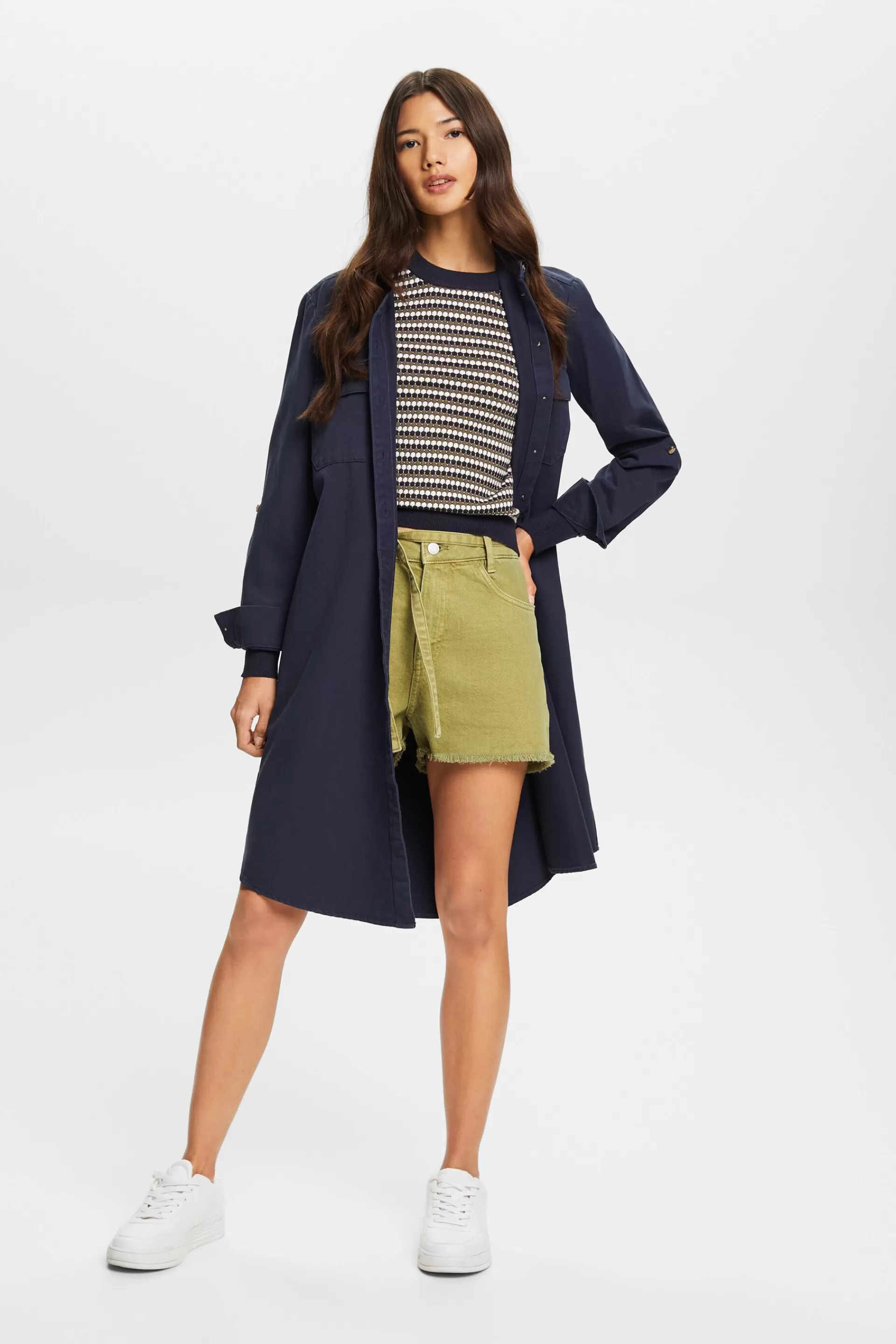 Mehrfarbiger Pullover, Baumwollmix-ESPRIT Store
