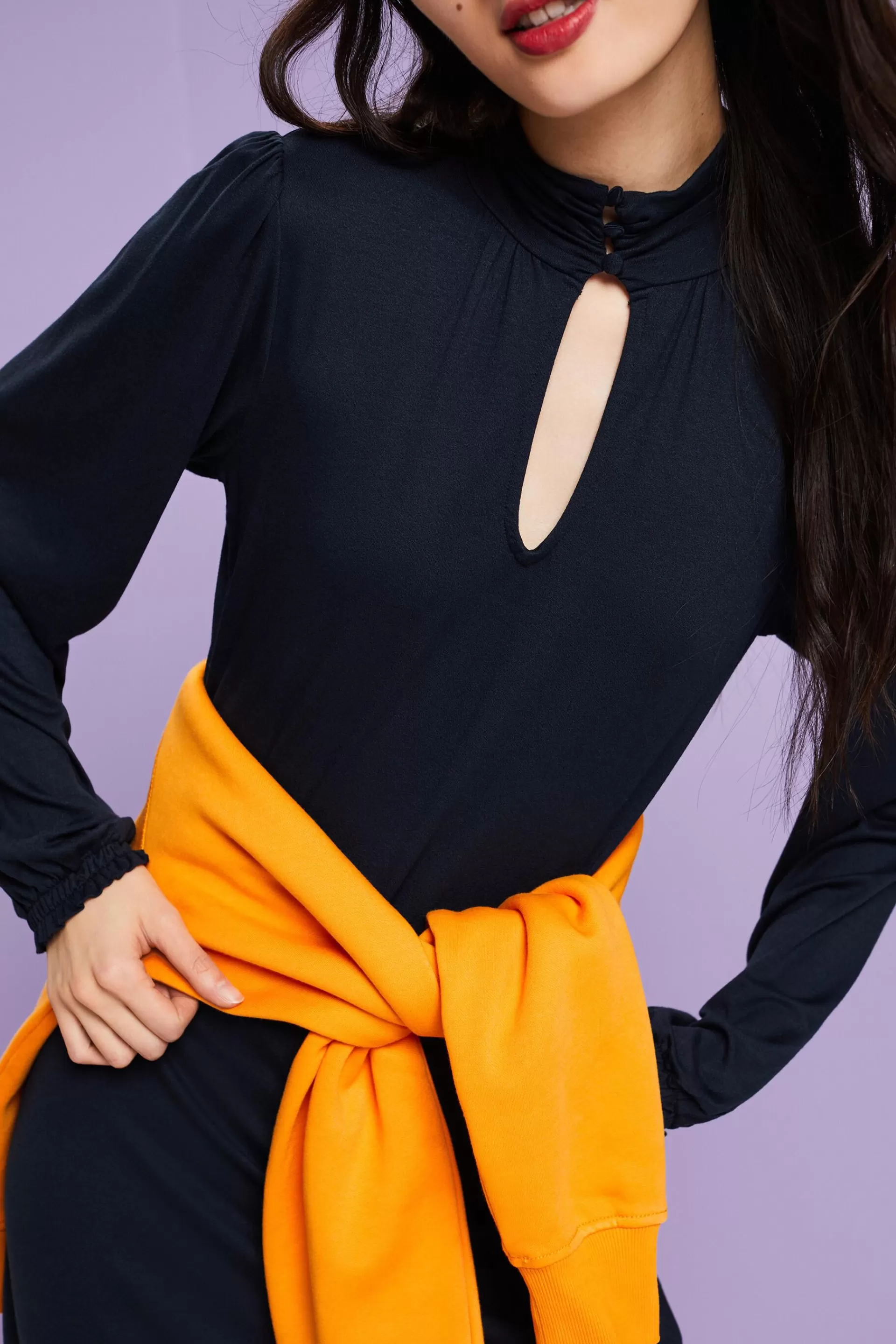 Midikleid aus Jersey, LENZING™ ECOVERO™-ESPRIT Shop
