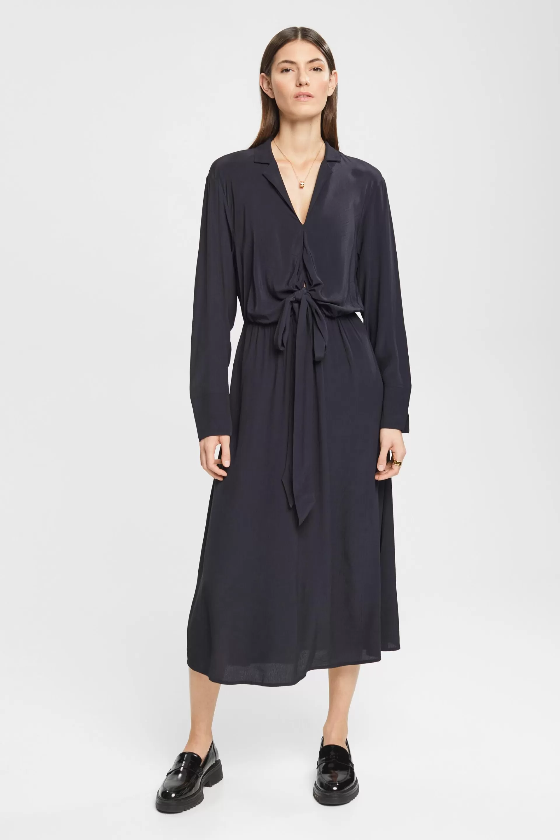 Midikleid mit Bindedetail-ESPRIT Best