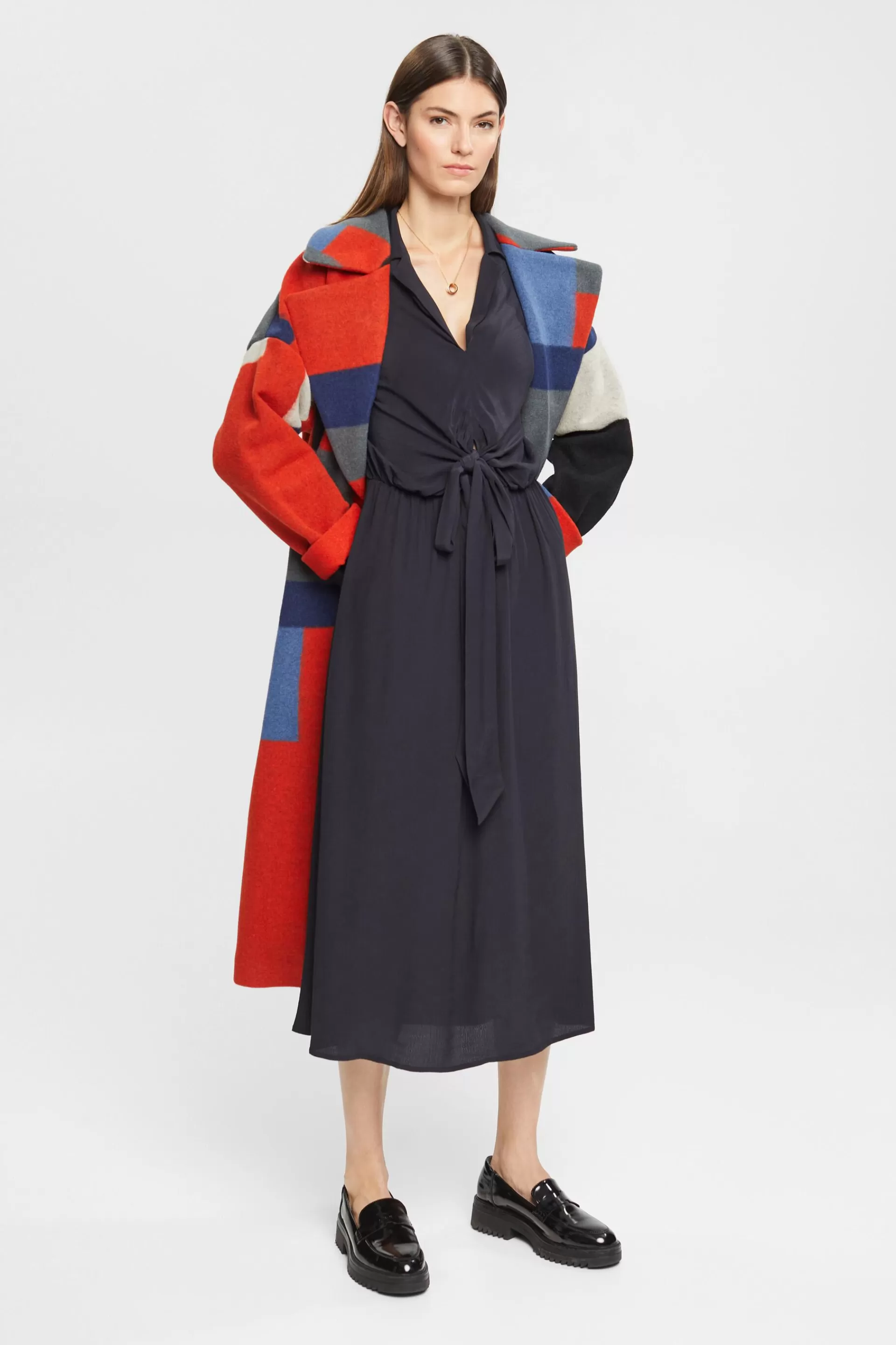 Midikleid mit Bindedetail-ESPRIT Best