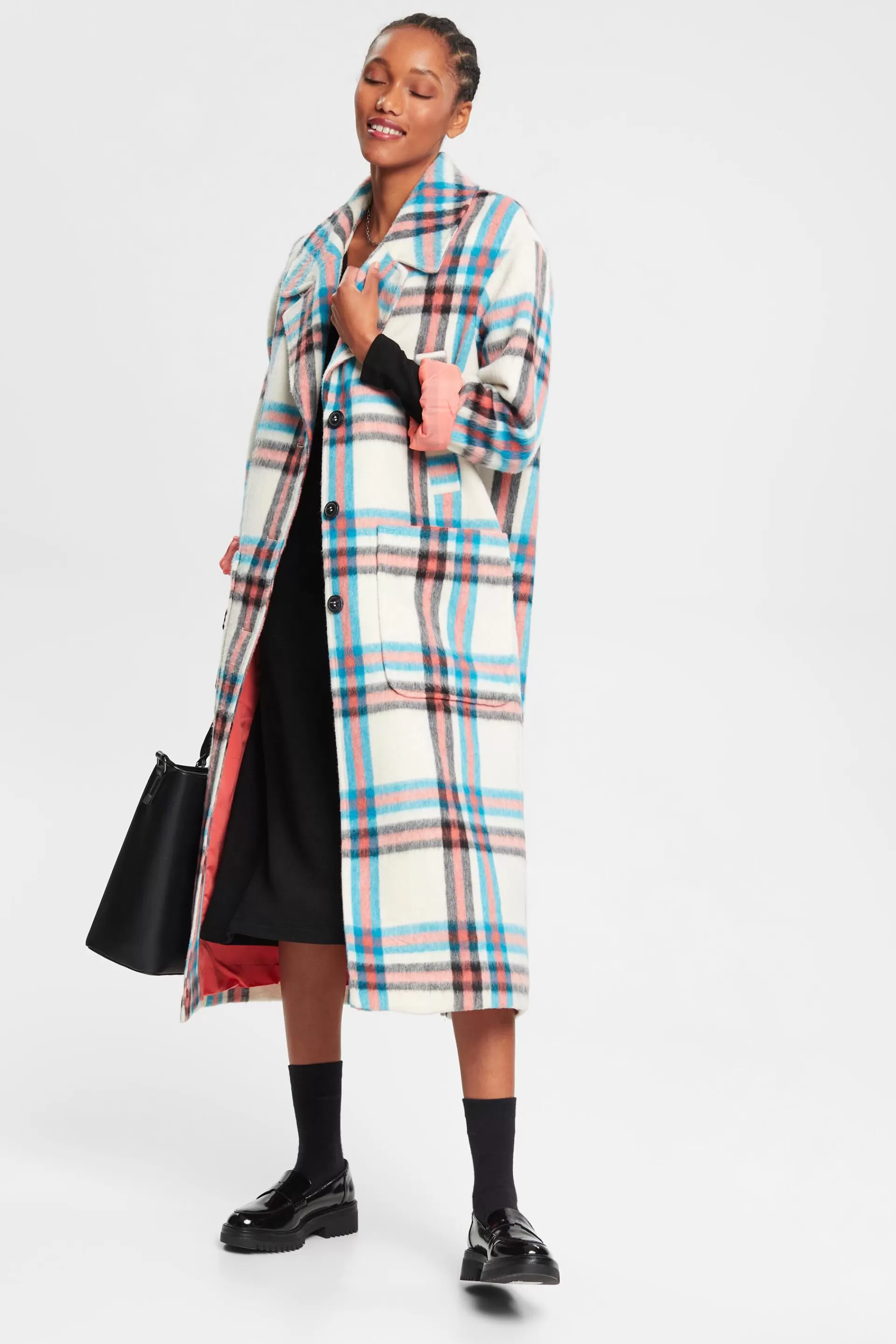 Midikleid mit V-Ausschnitt-ESPRIT Store