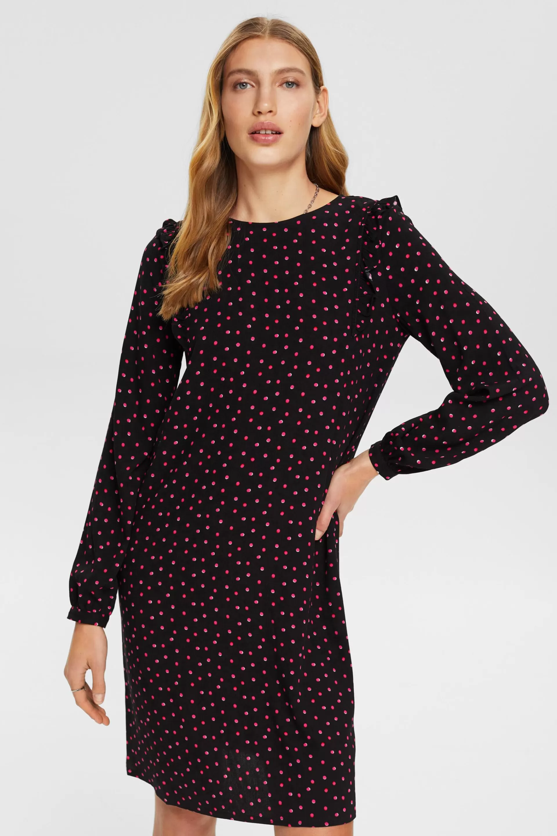 Minikleid aus Crêpe-ESPRIT Best