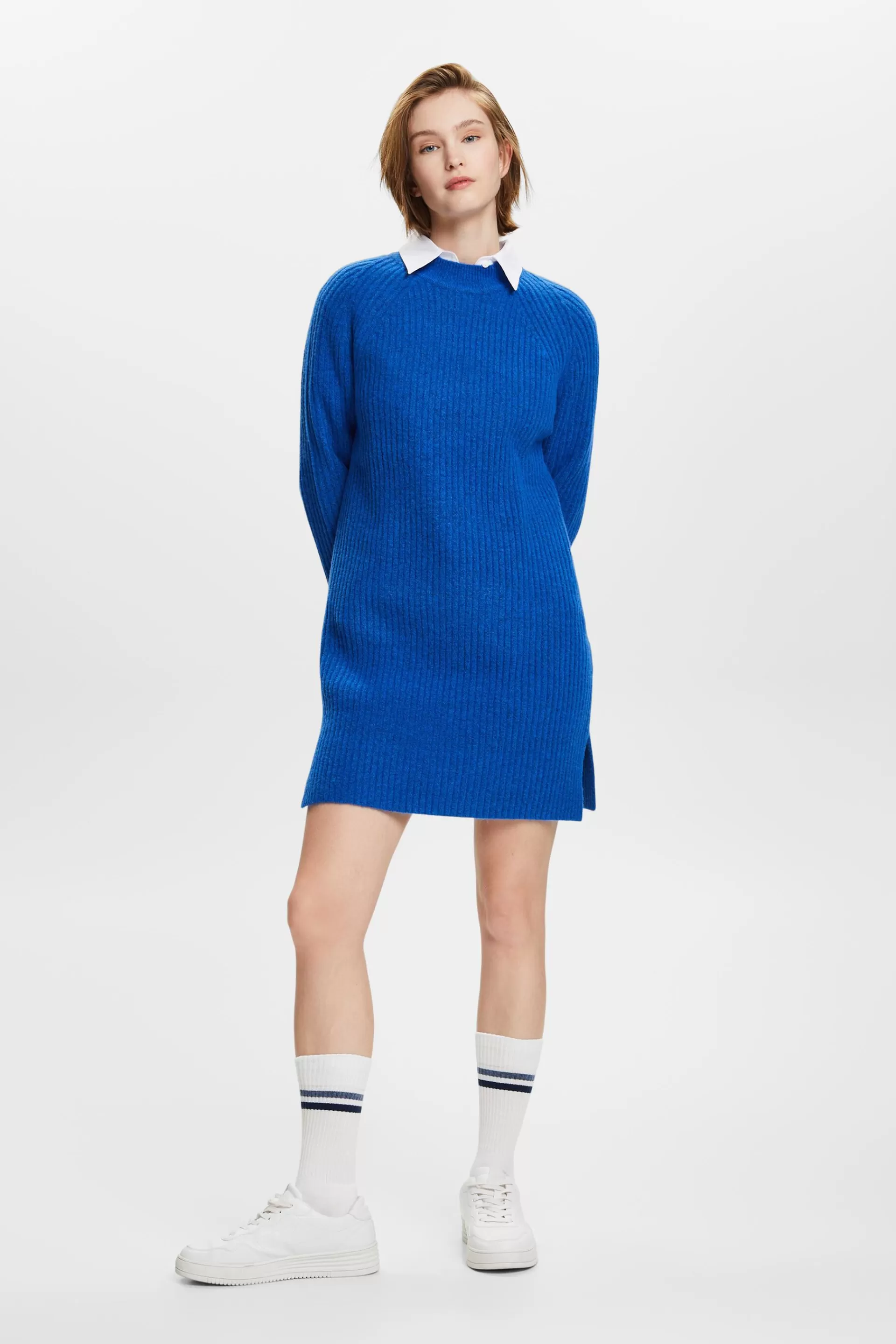 Minikleid aus Rippstrick-ESPRIT Shop