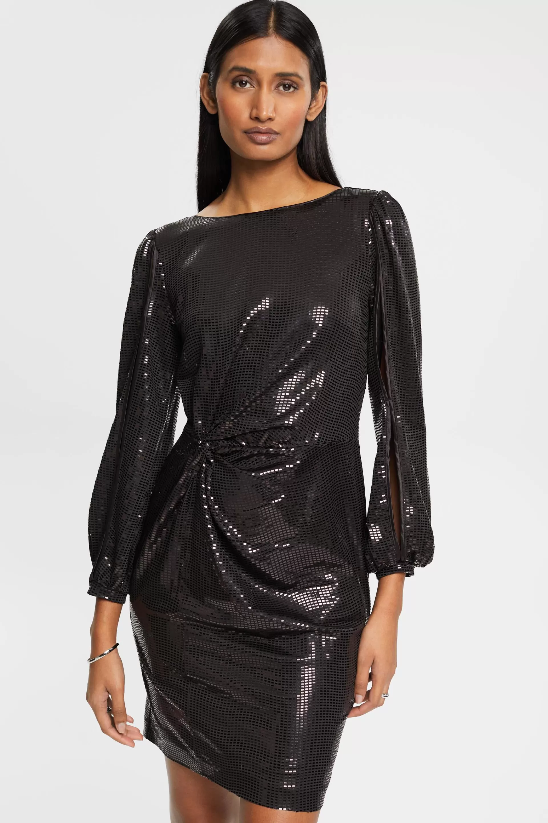 Minikleid mit Allover-Applikation-ESPRIT Shop