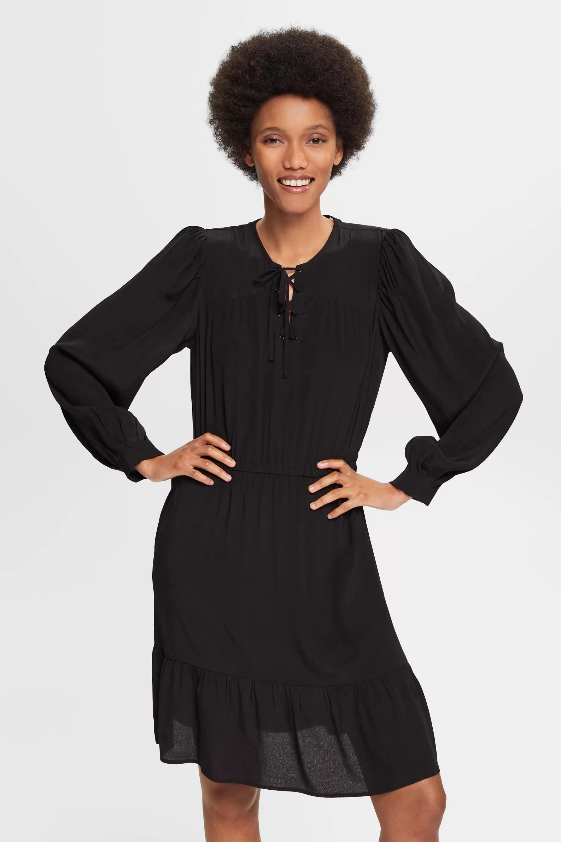 Minikleid mit Bindedetail-ESPRIT New