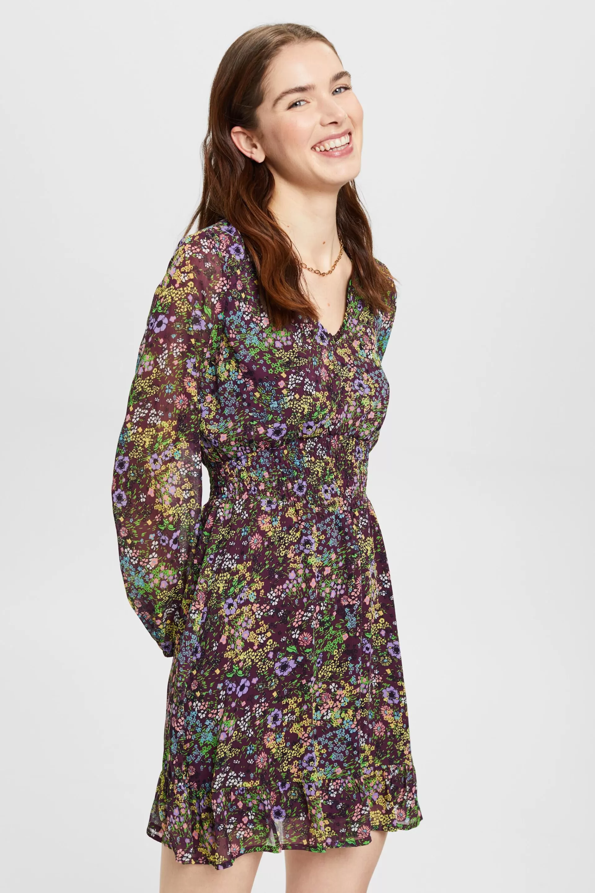Minikleid mit floralem Muster-ESPRIT Best