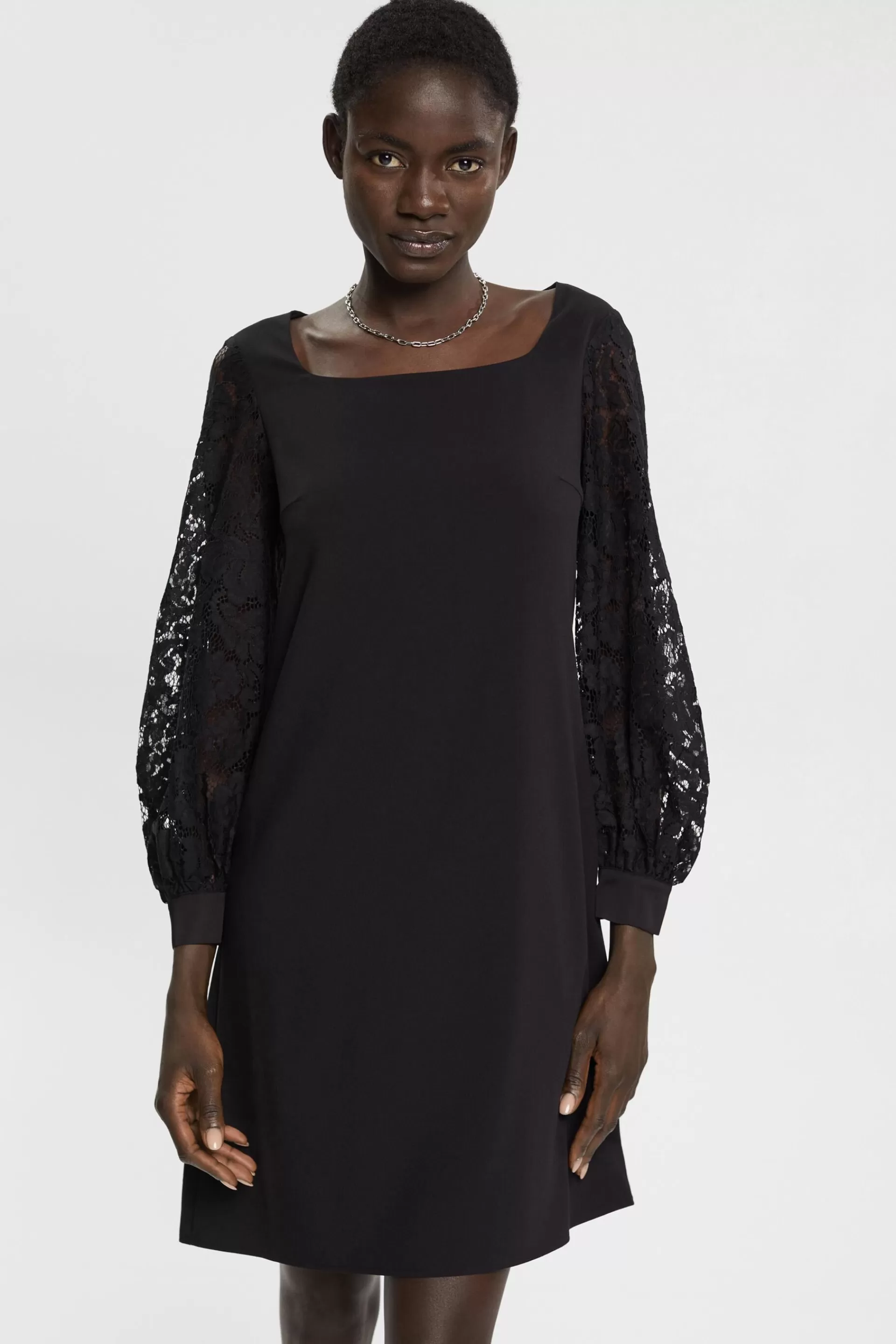 Minikleid mit Spitzenärmeln-ESPRIT Best