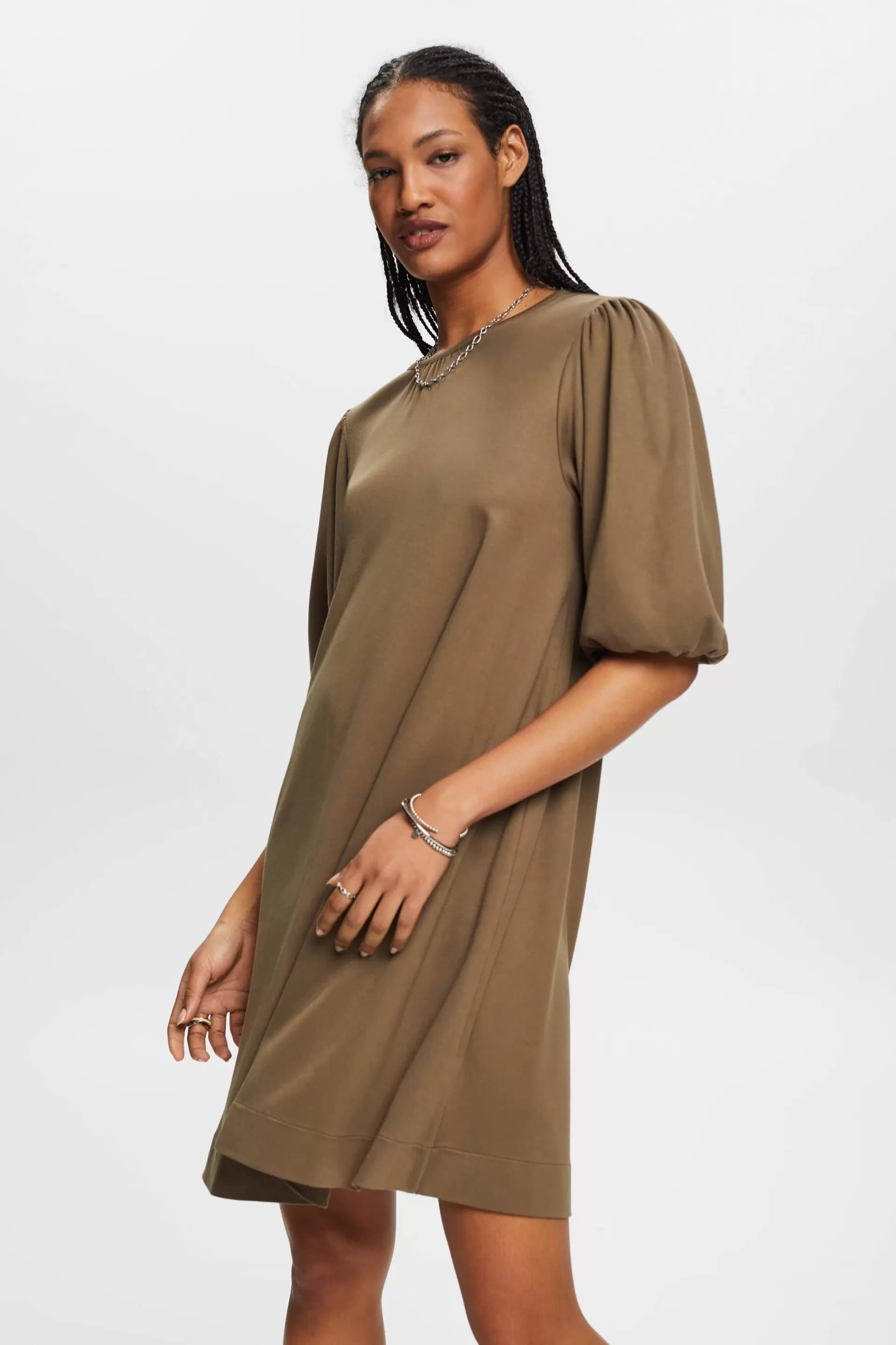 Minikleid mit voluminösen Ärmeln-ESPRIT New
